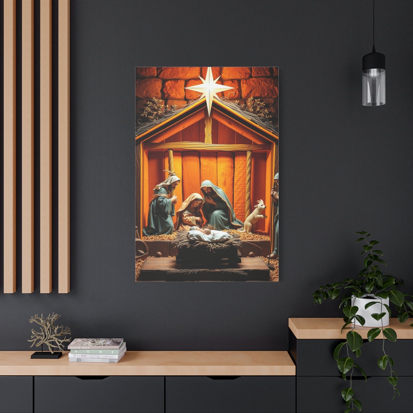 Celestial Nativity Masterpiece Wall Art & Canvas Print