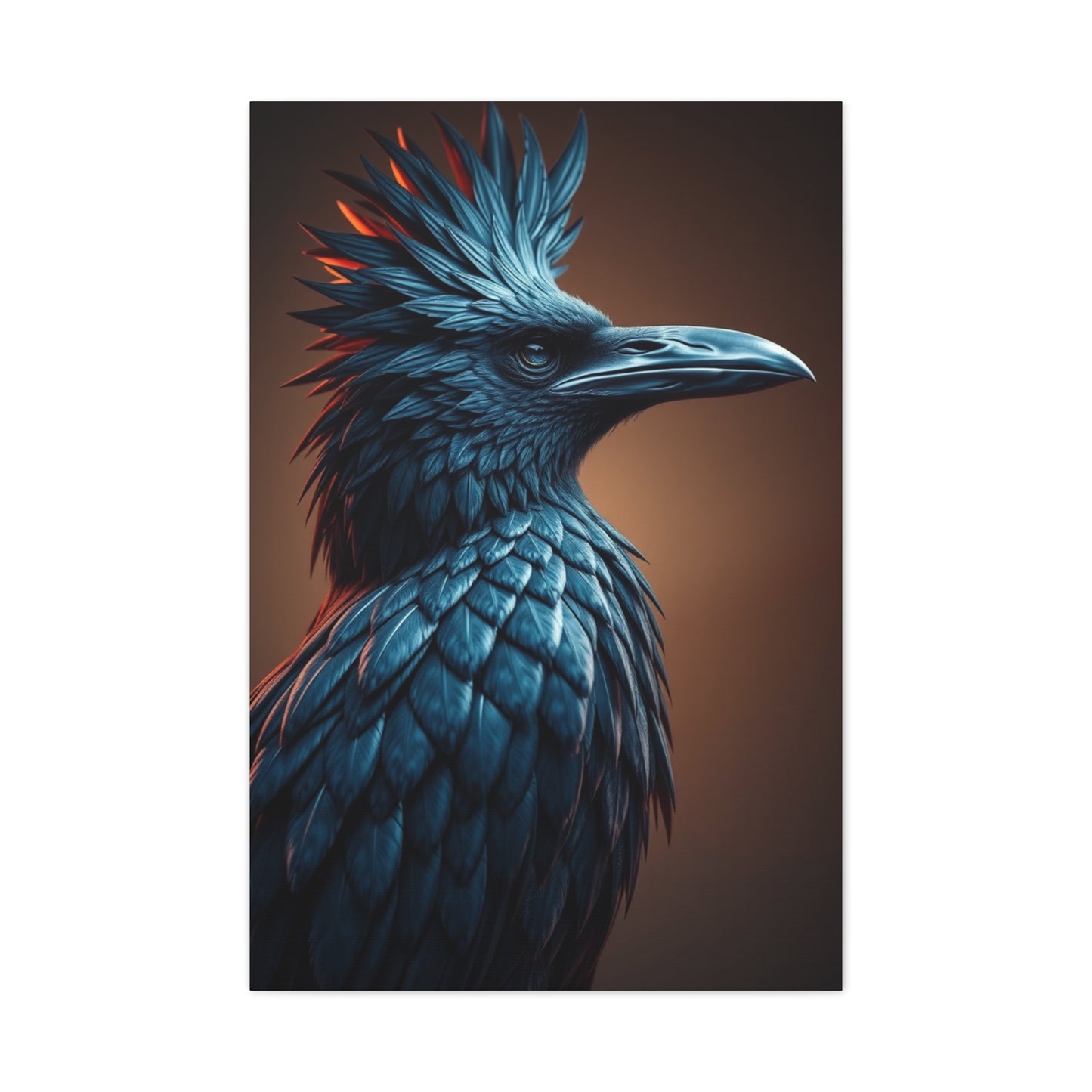Midnight Plumage Tableau wall art & canvas print