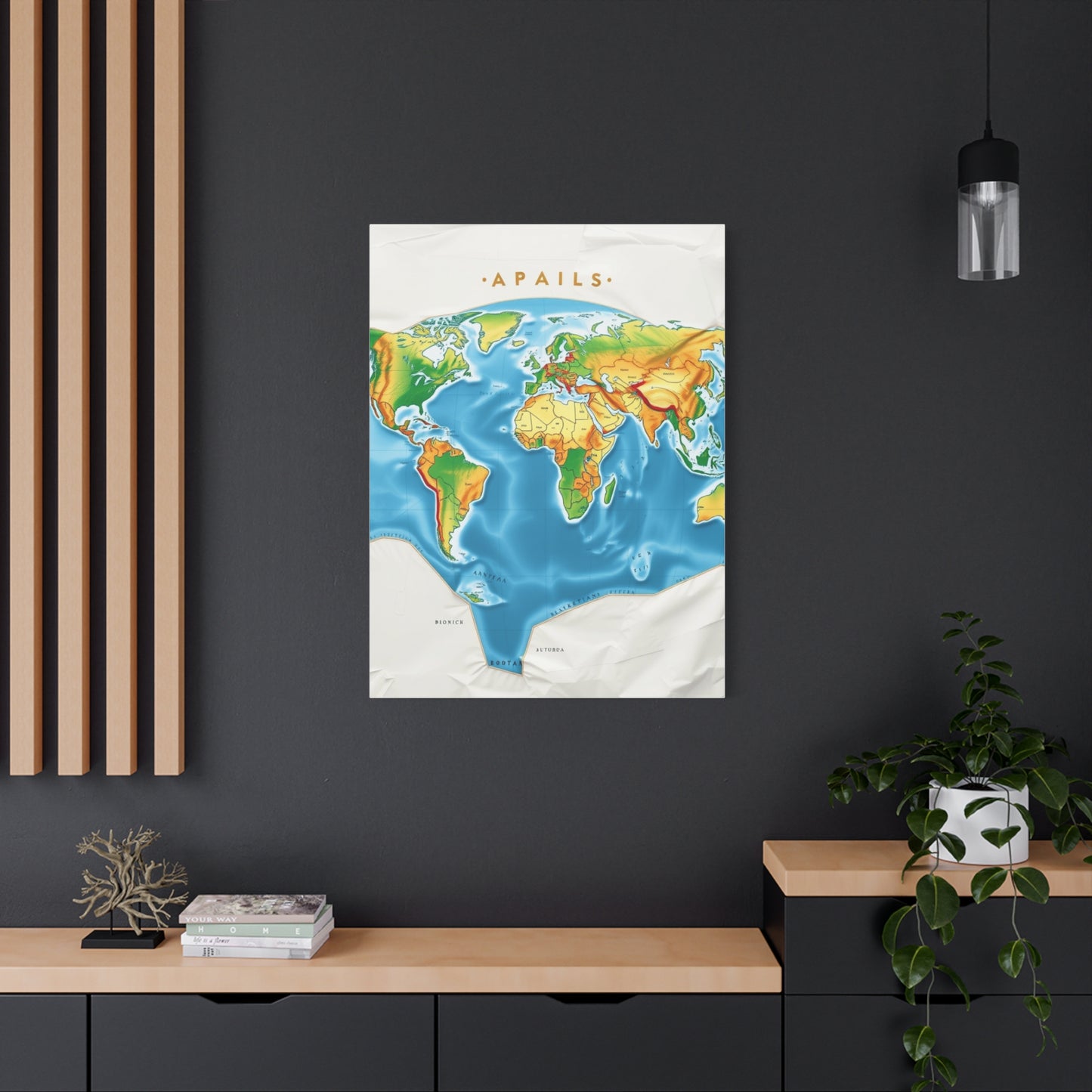 Cartographic Elegance Canvas