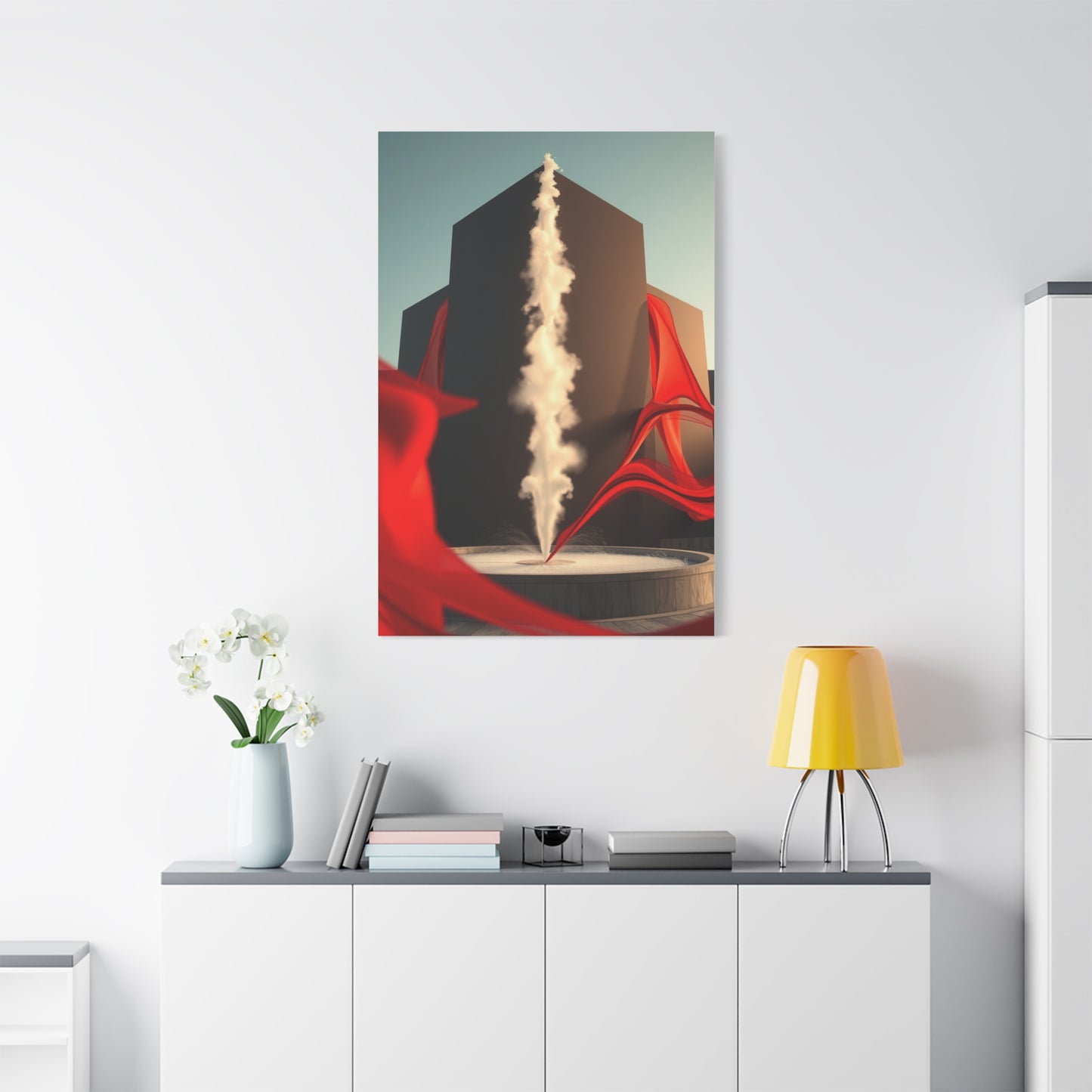 Elite Black, White & Red Art Vision Wall Art & Canvas Print