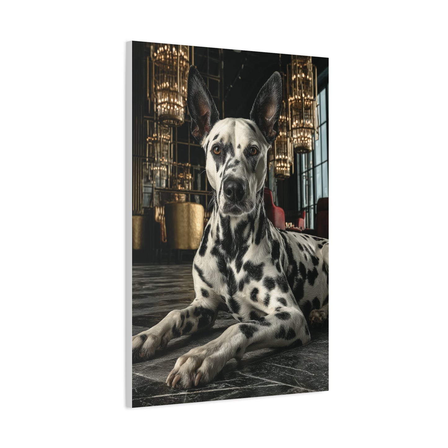 Dalmatian Luxury Lounge Portrait Wall Art & Canvas Print