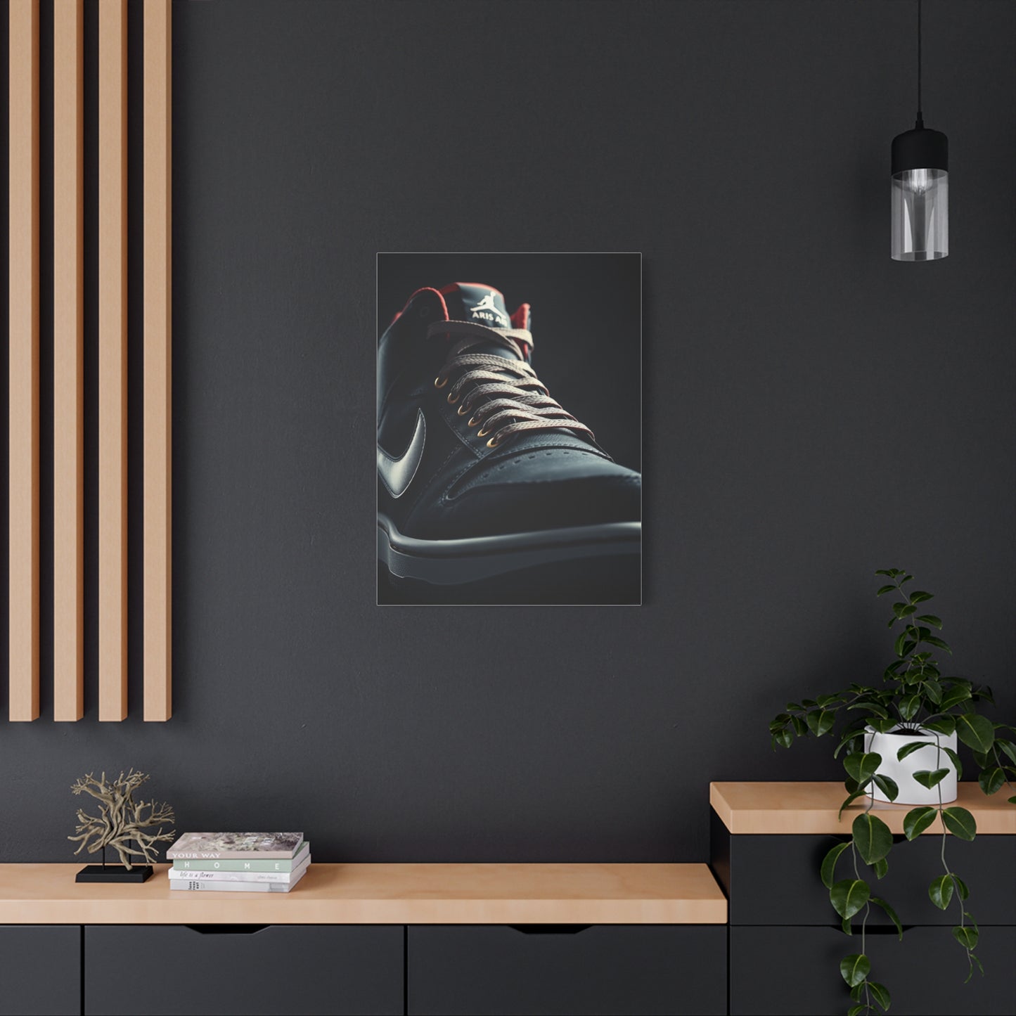 Sophisticated Sneaker Display Wall Art & Canvas Print