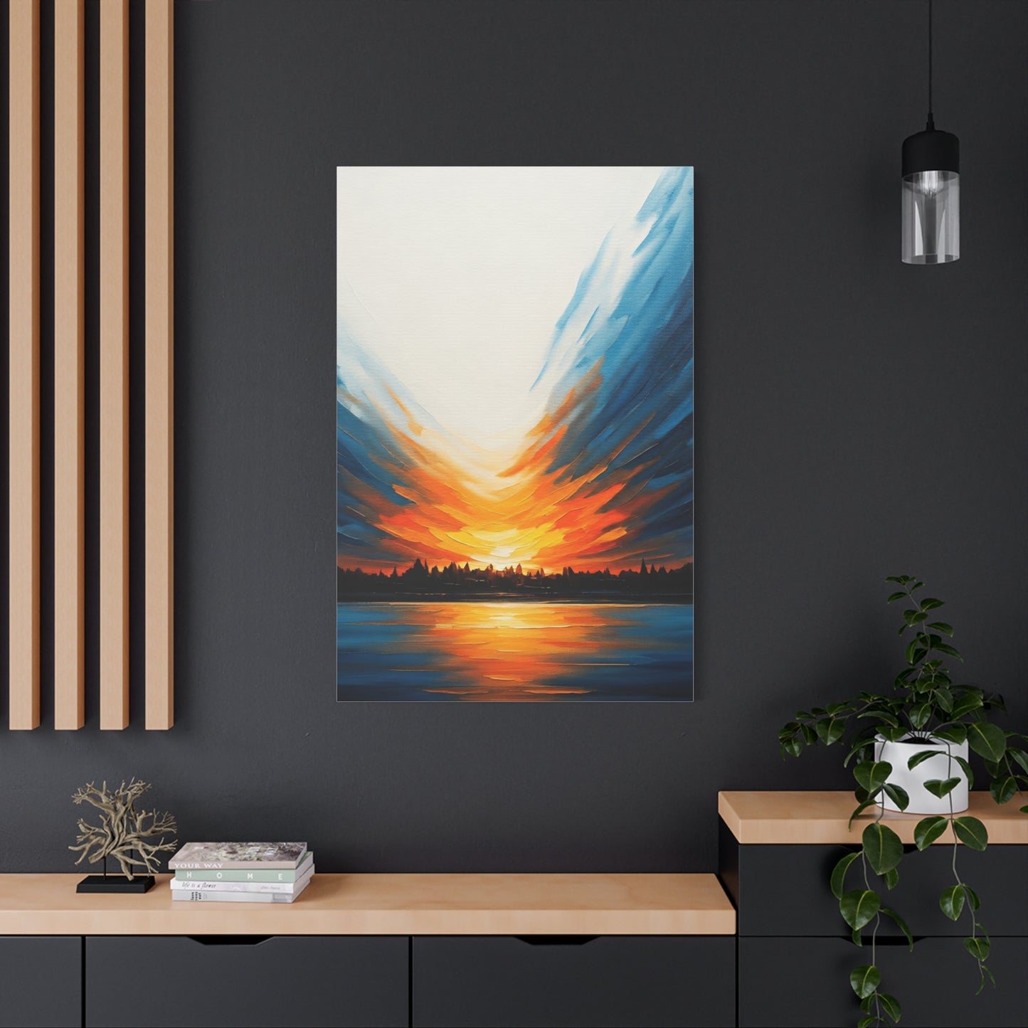 Radiant Sunset Reflection Wall Art & Canvas Prints