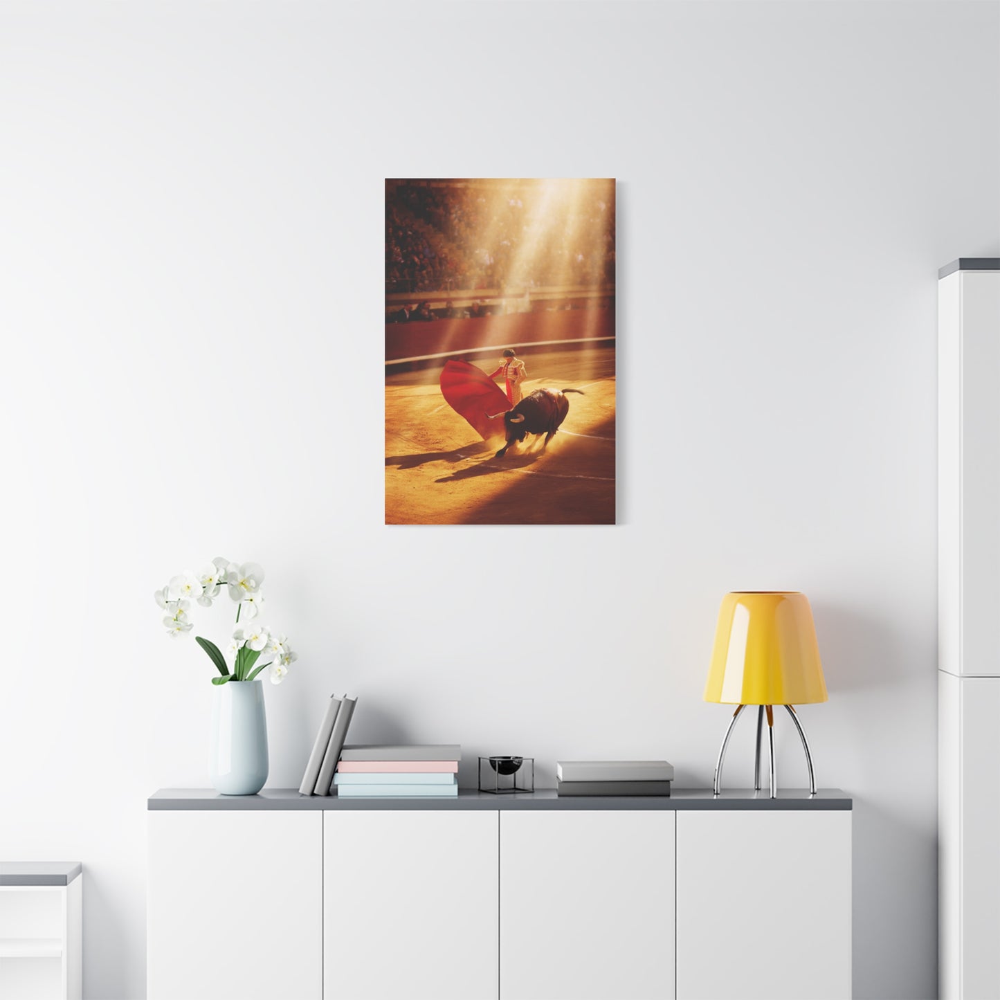 Golden Arena Matador Bullfight Wall Art & Canvas Print