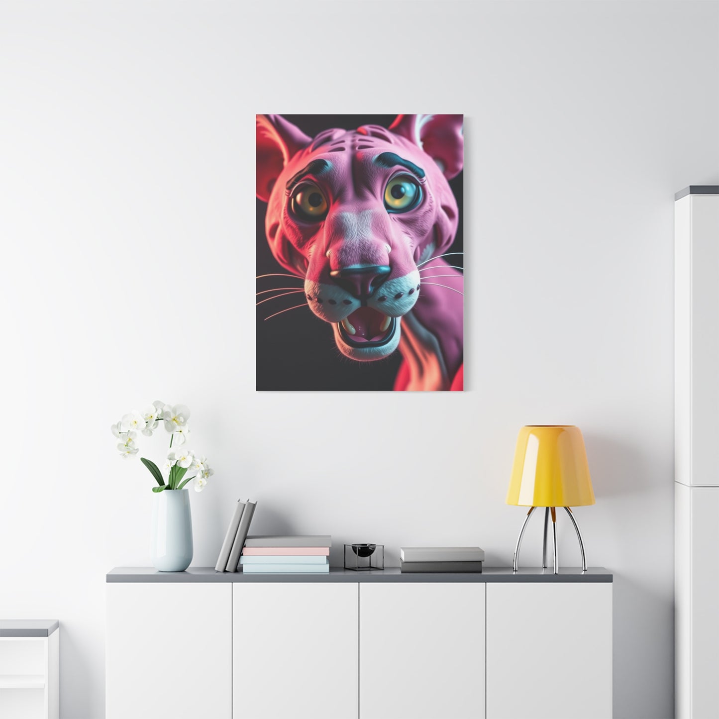 Panther Roseate Essence Wall Art & Canvas Print