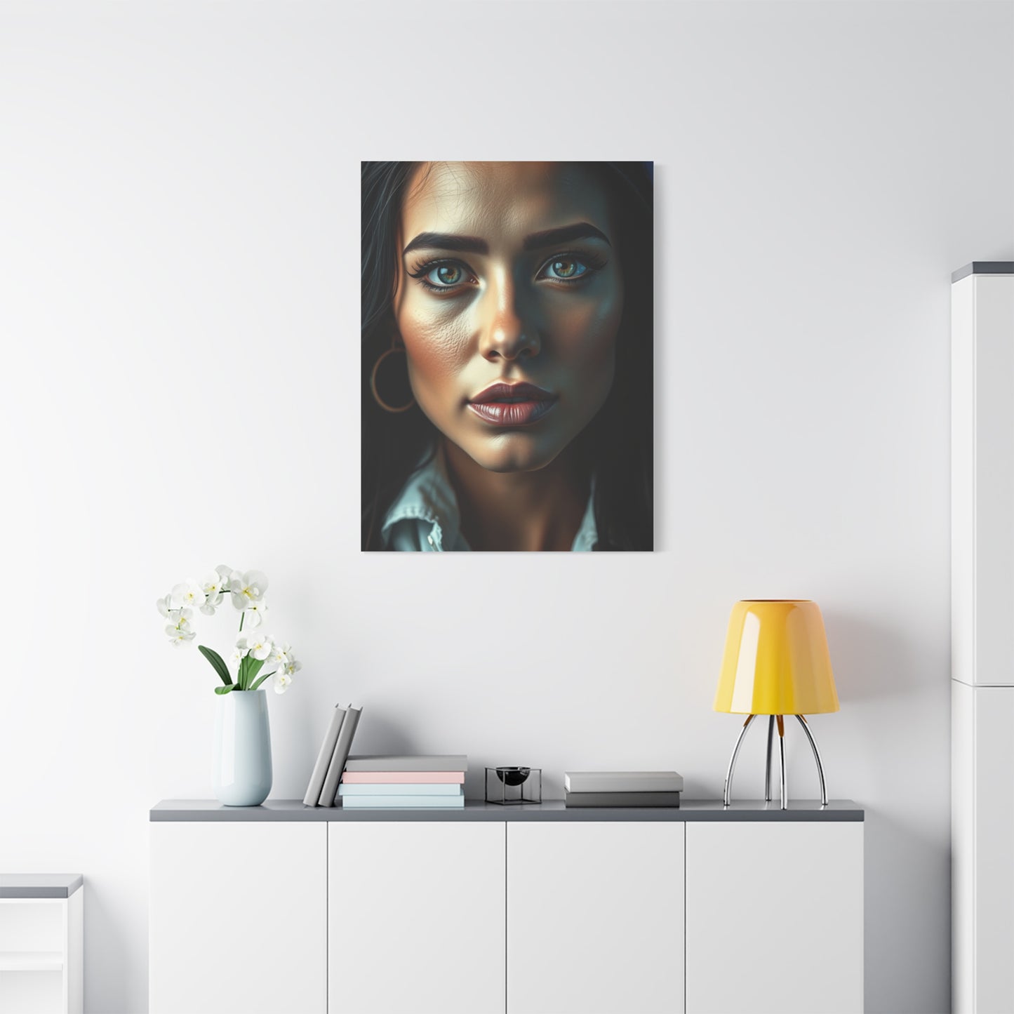 Elite Black, White & Blue Art Vision Wall Art & Canvas Print