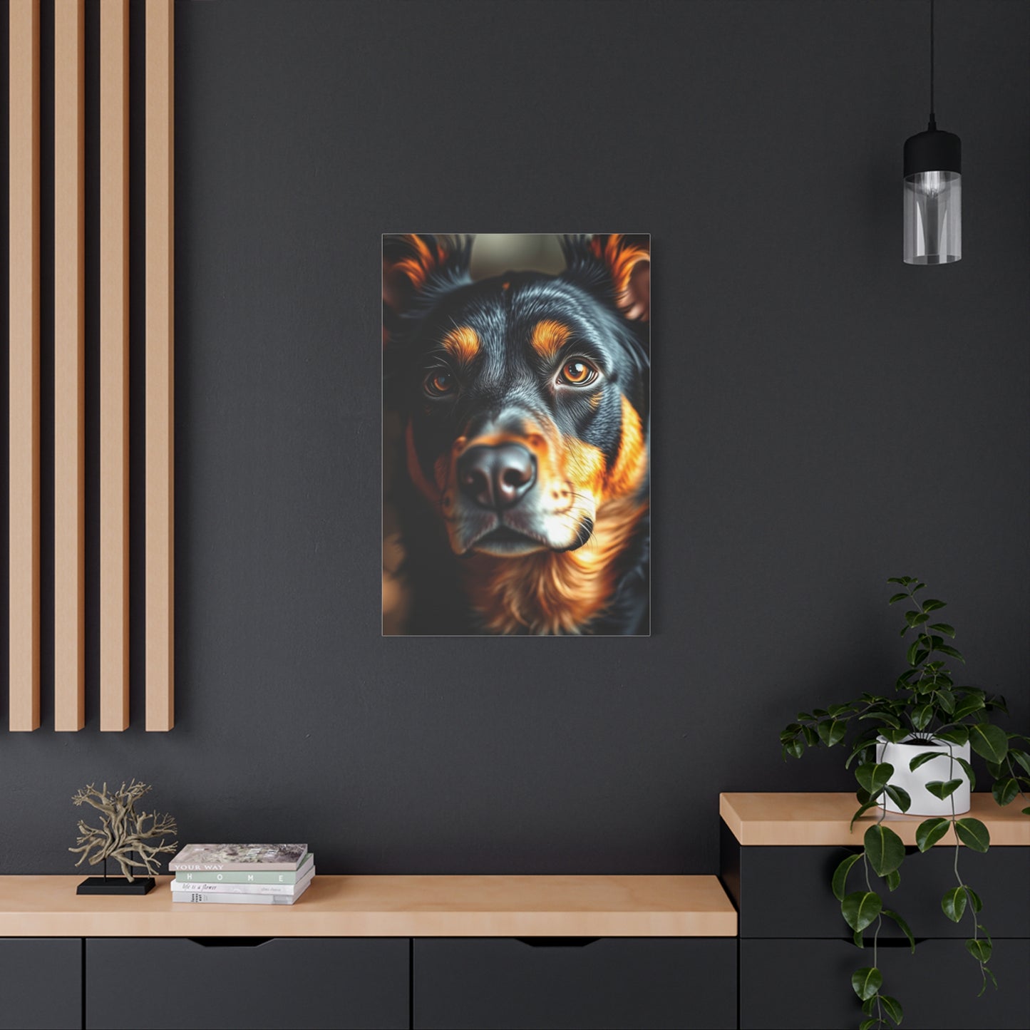 Black and Tan Art Refined Canvas Wall Art & Canvas Print