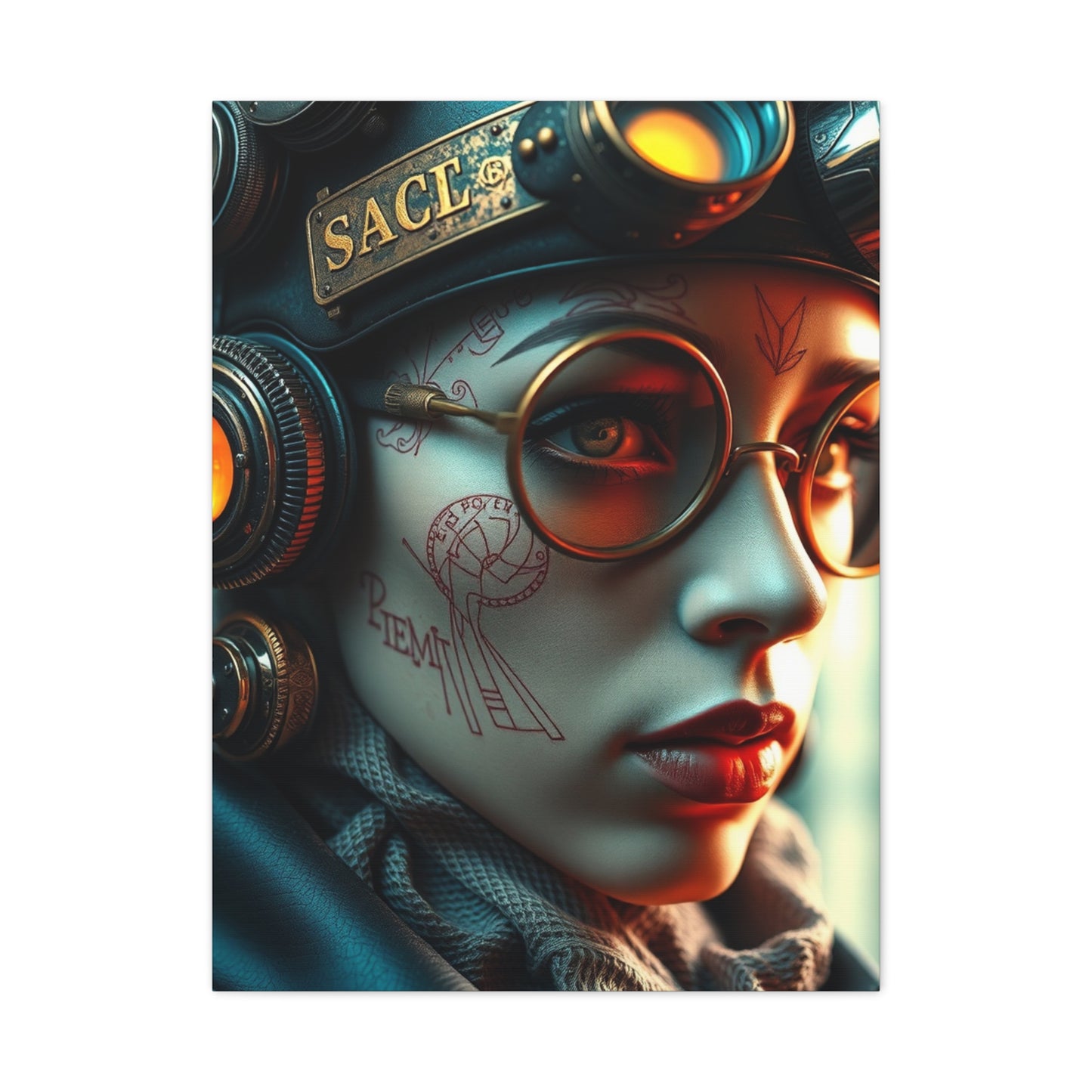 Retro-Futurist Opulence Art wall art & canvas print