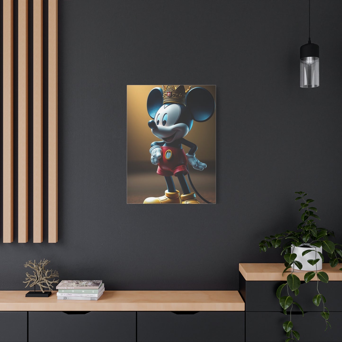Regal Mickey Canvas Wall Art & Canvas Print