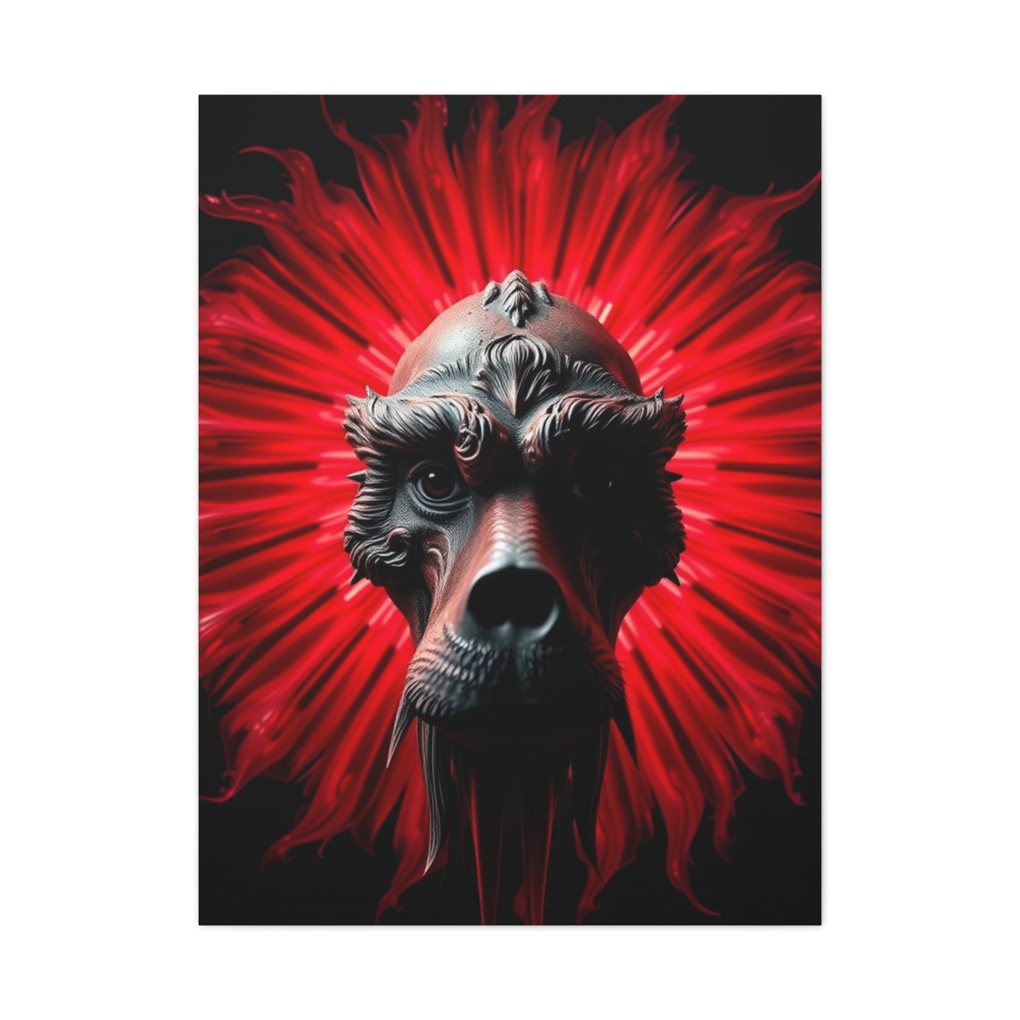 Black, White & Red Art Refined Canvas Wall Art & Canvas Print