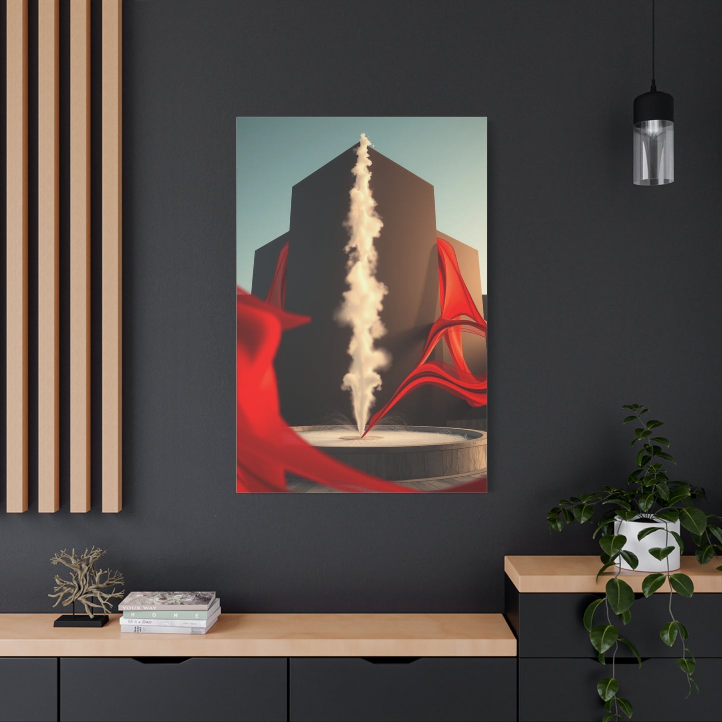 Elite Black, White & Red Art Vision Wall Art & Canvas Print