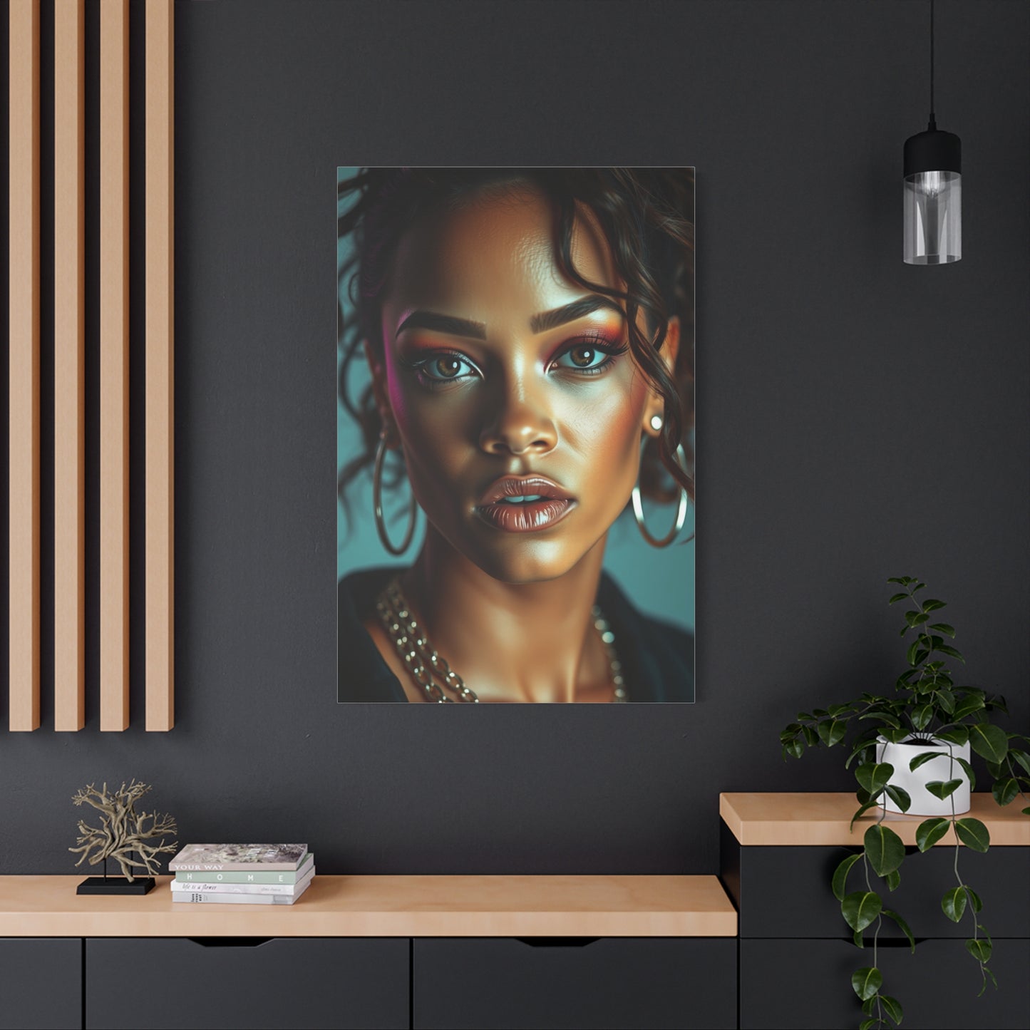 Ethereal Rihanna Portraits Canvas Wall Art & Canvas Print
