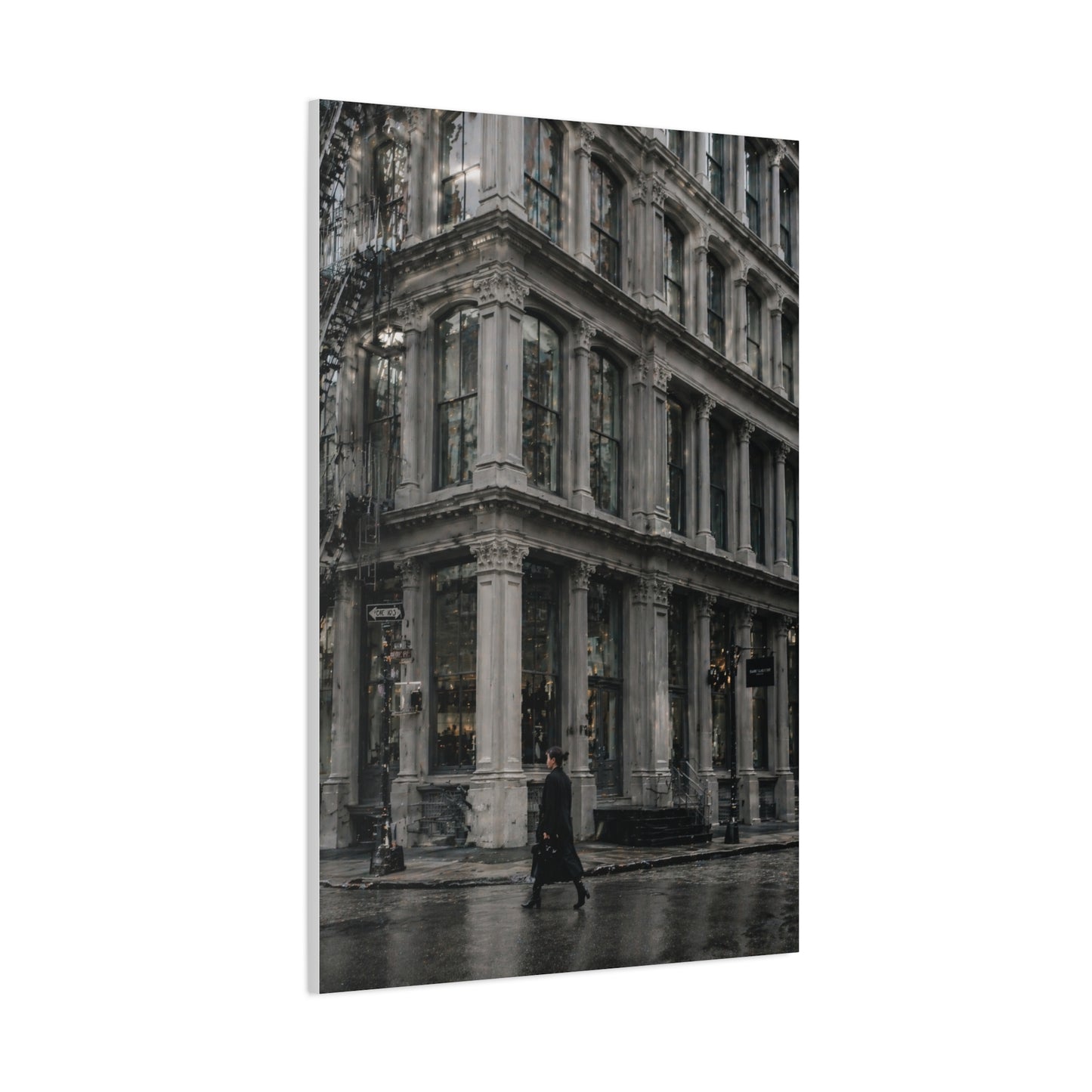SoHo Cast Iron Corner Study Wall Art & Canvas Print
