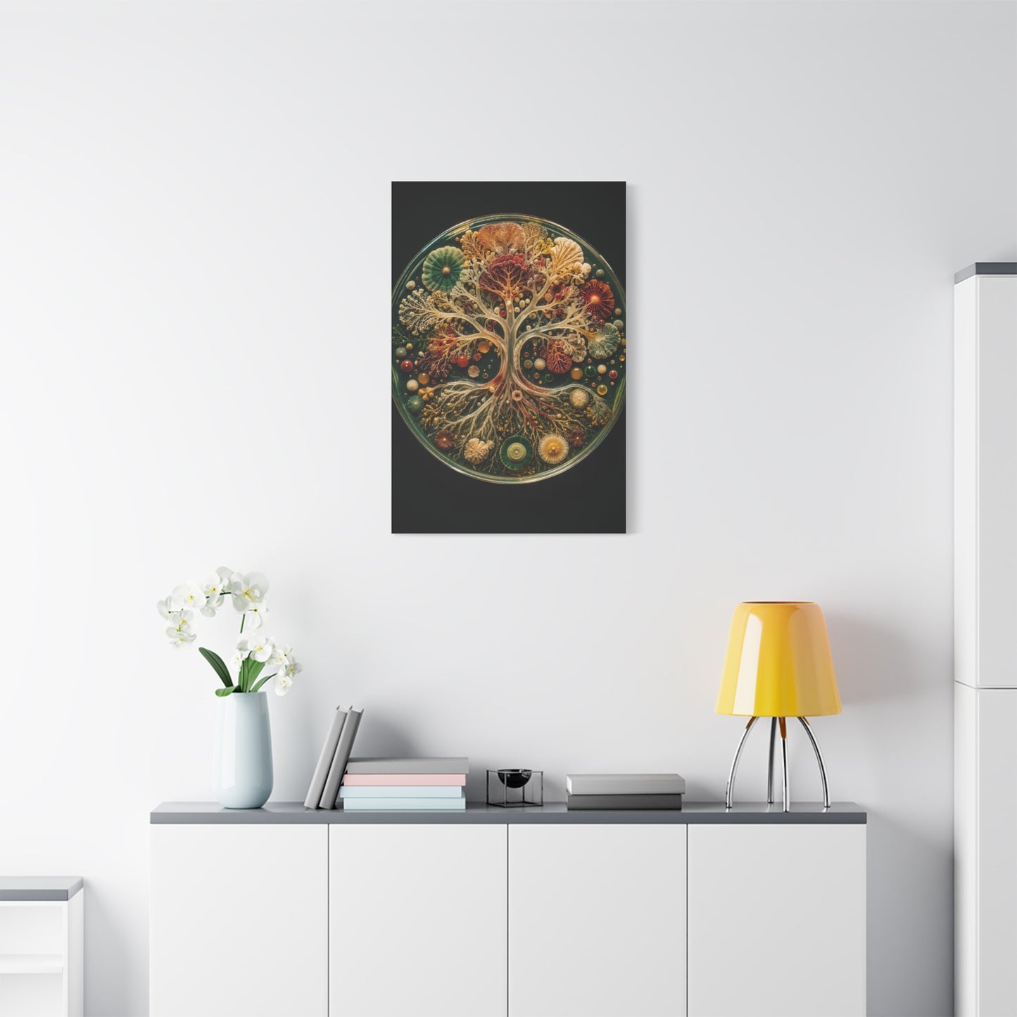 Agar Art Tree of Life Petri Study Wall Art & Canvas Print