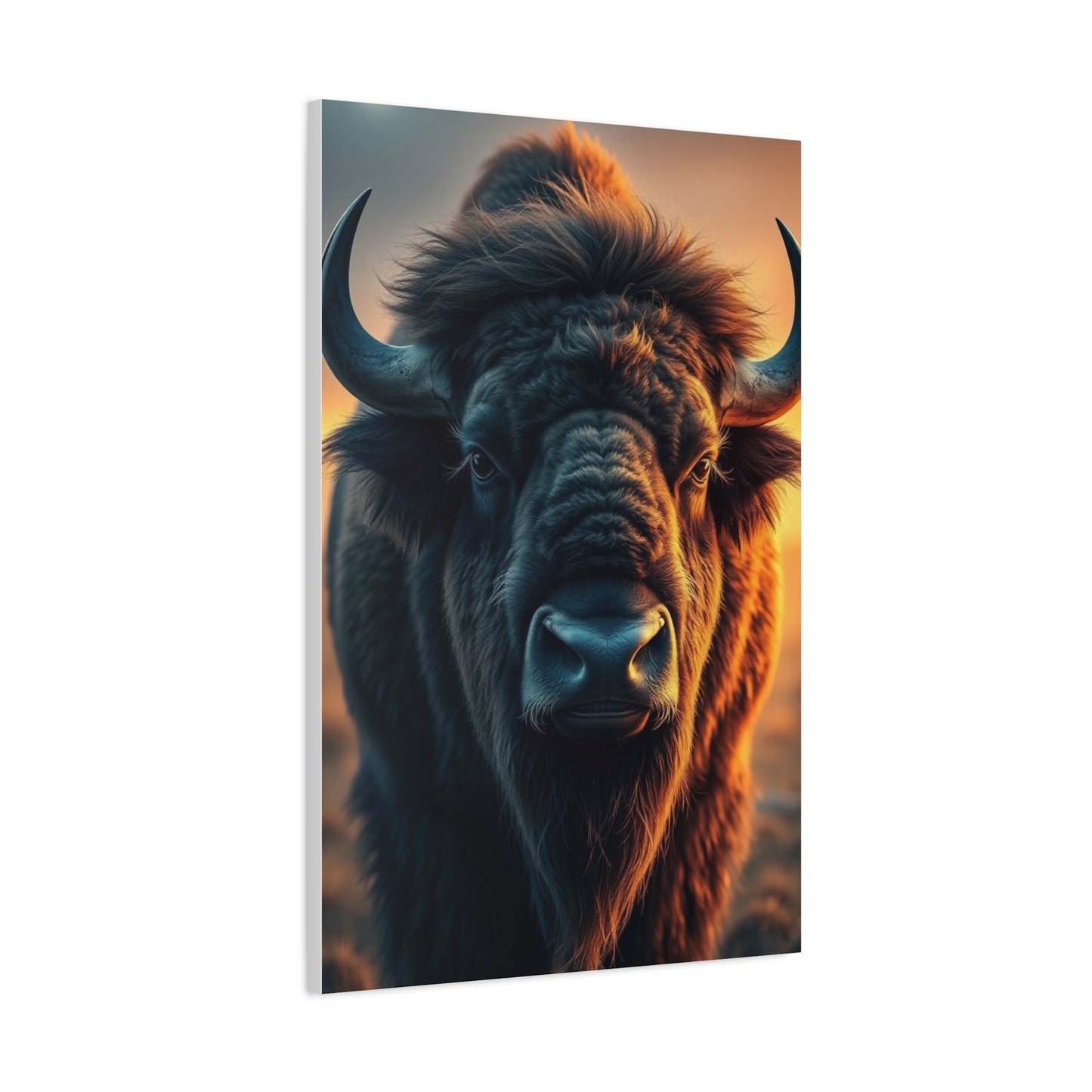 Bison Majesty Mural Wall Art & Canvas Print