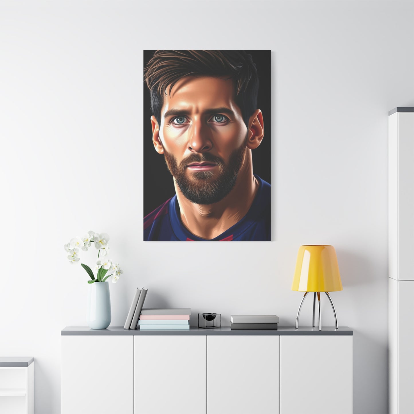 Illustrative Messi: Canvas Masterpiece Wall Art & Canvas Print