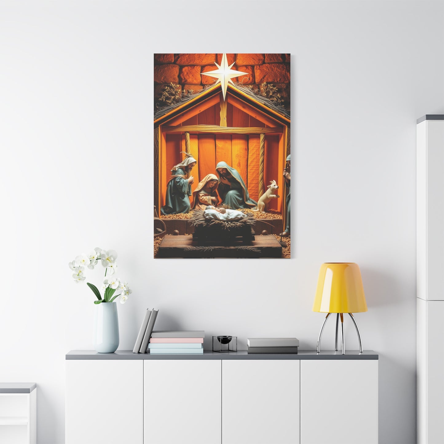 Celestial Nativity Masterpiece Wall Art & Canvas Print