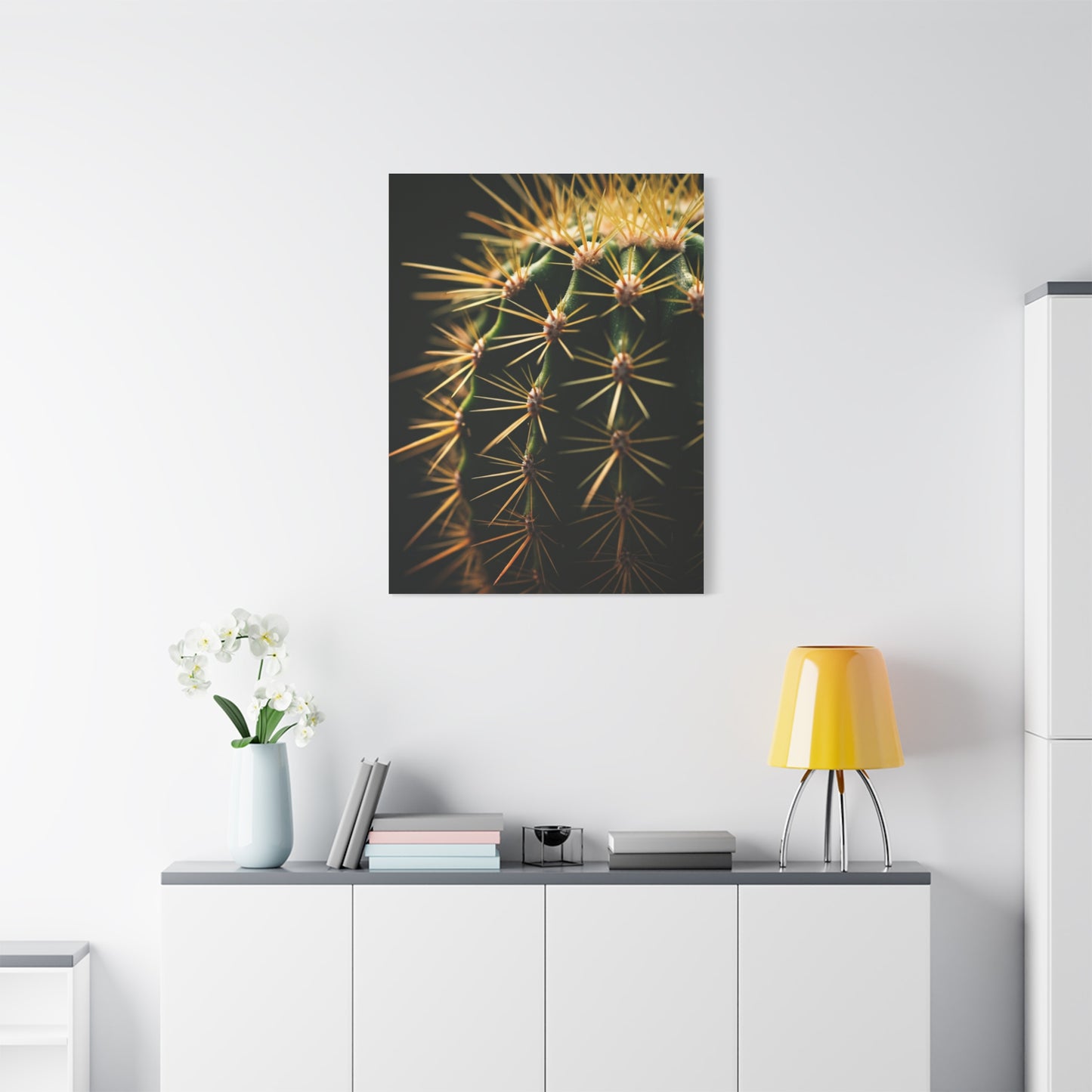 Desert Geometry Cactus Close-Up Wall Art & Canvas Prints