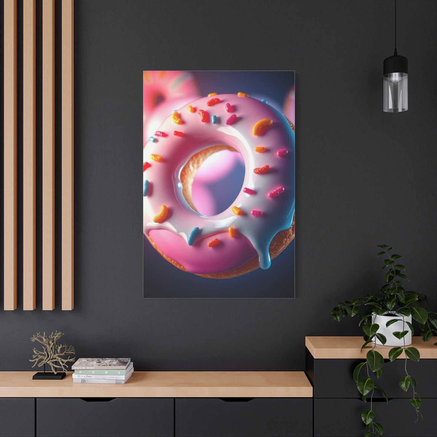 Donut Art Refined Canvas Wall Art & Canvas Print