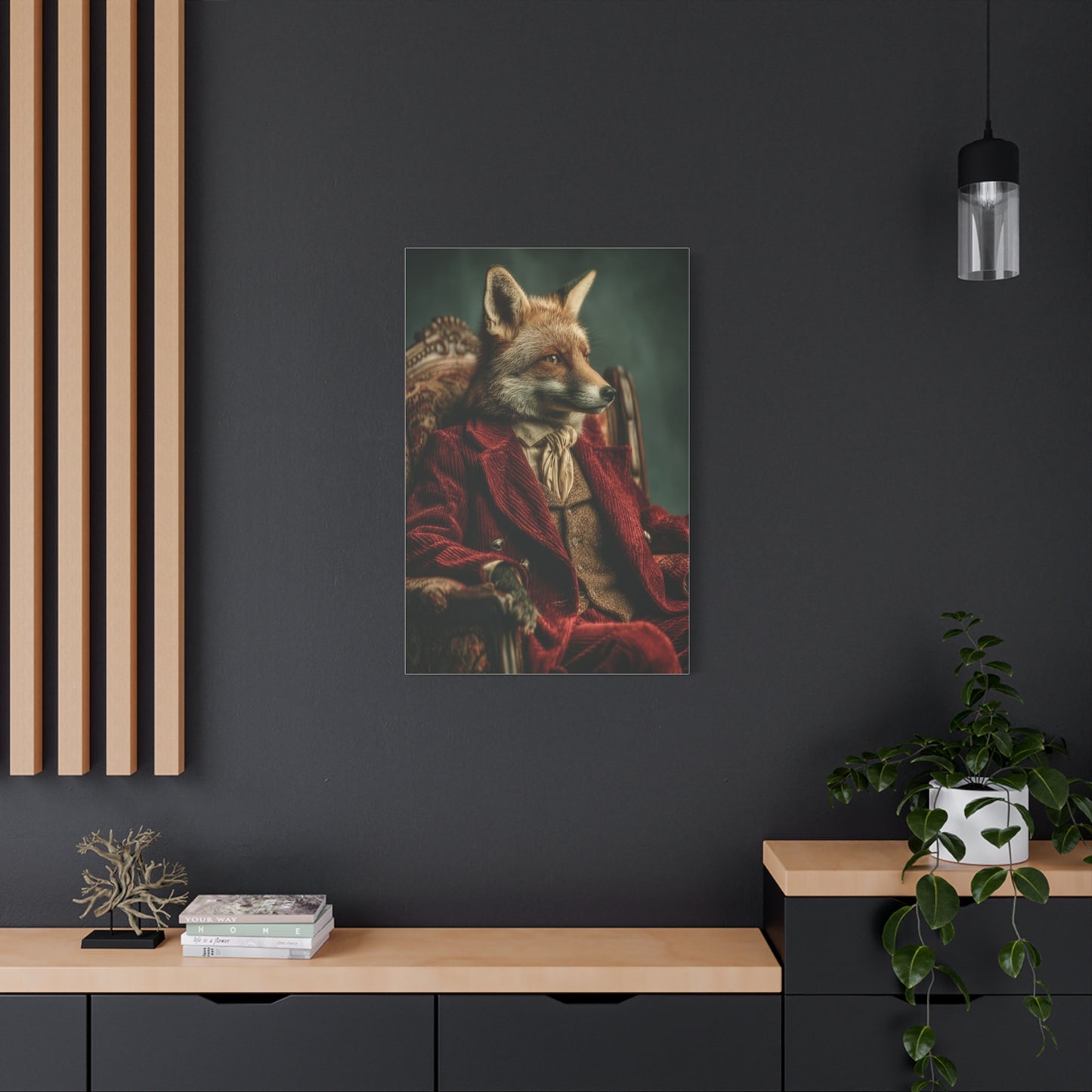 Gentleman Fox Victorian Portrait Wall Art & Canvas Print