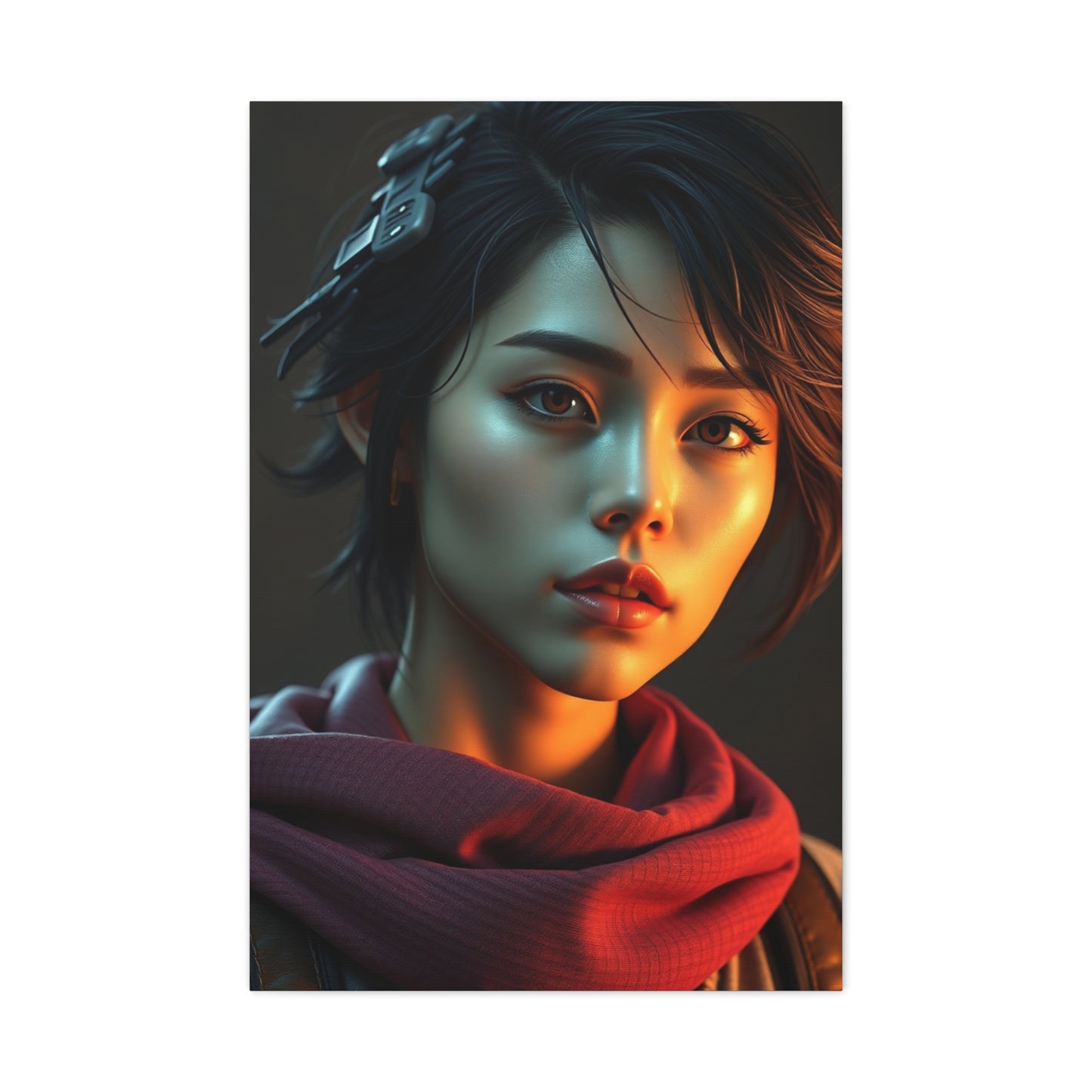 Serene Pixel Serenade Wall Art & Canvas Print