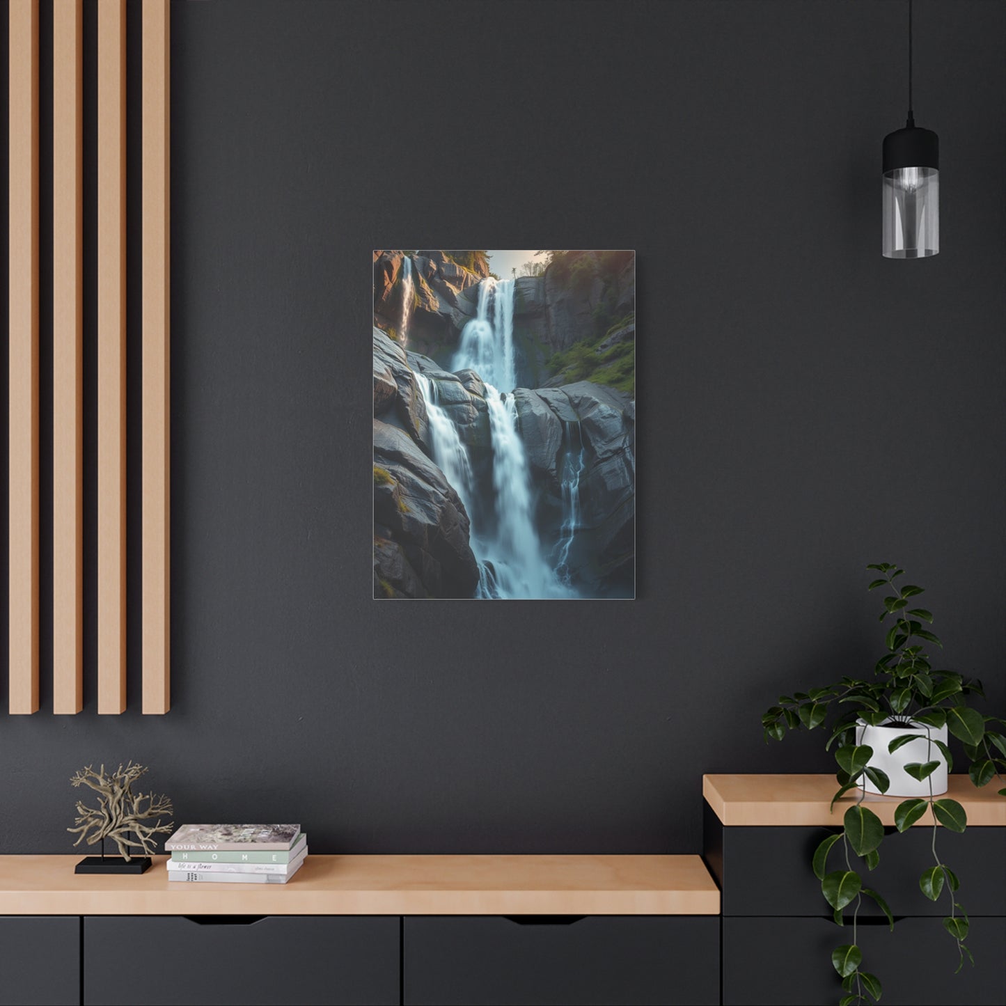 Sublime Cascade Abstraction Wall Art & Canvas Print