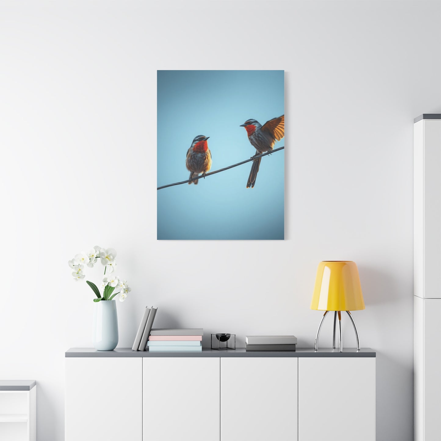 Elite Birds On a Wire Art Vision Wall Art & Canvas Print