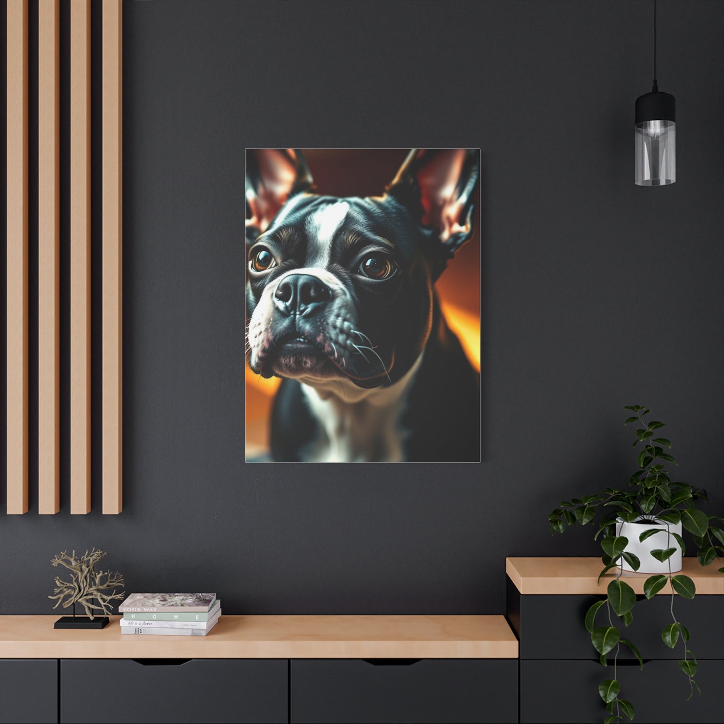 Boston Terrier Art Luxury Canvas Wall Art & Canvas Print