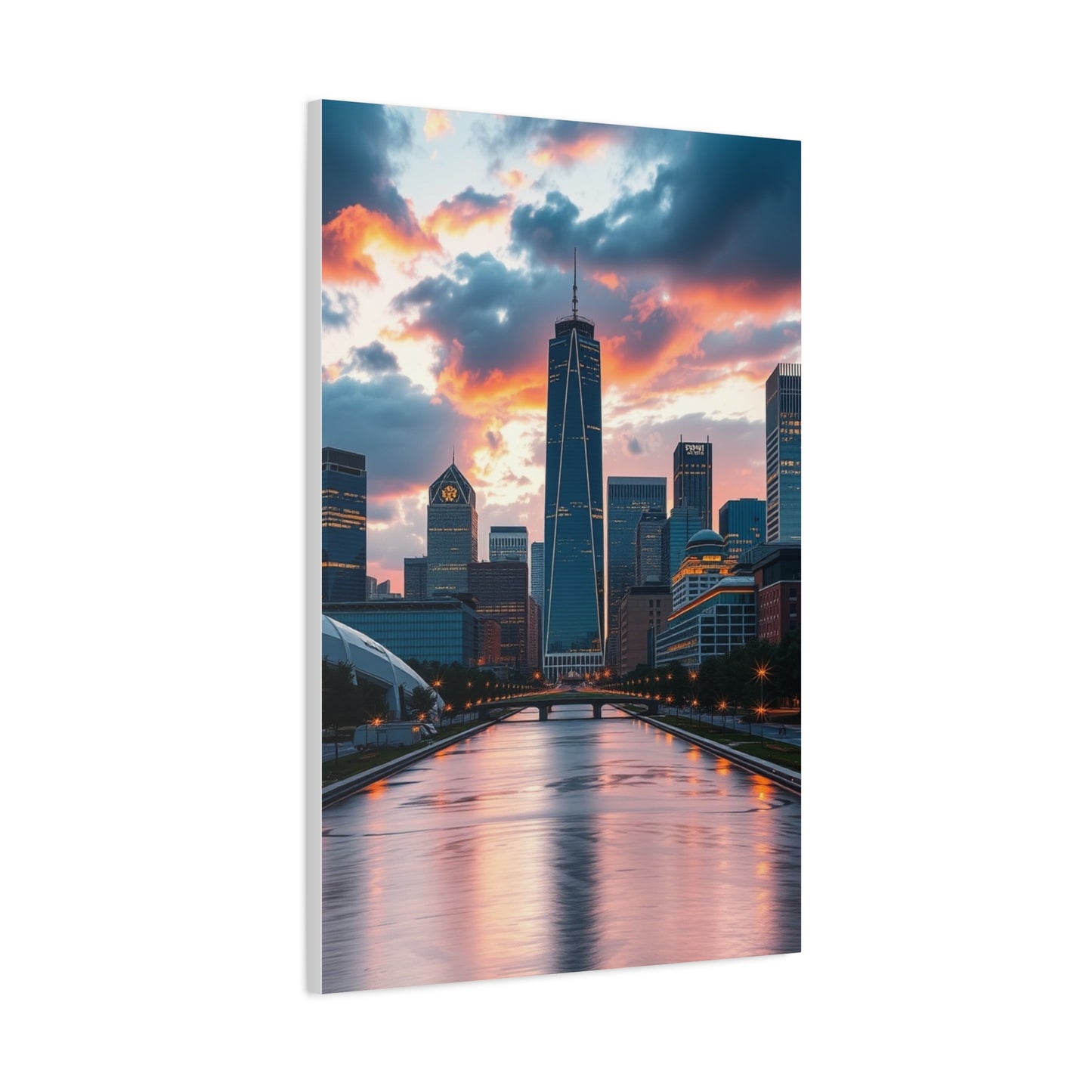 Vision Houston Skylines Art Art Wall Art & Canvas Print