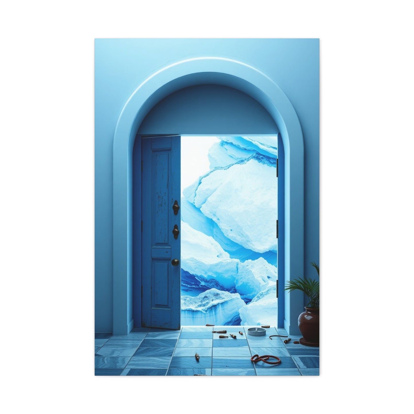 Supreme Blue and White Art Collection Wall Art & Canvas Print