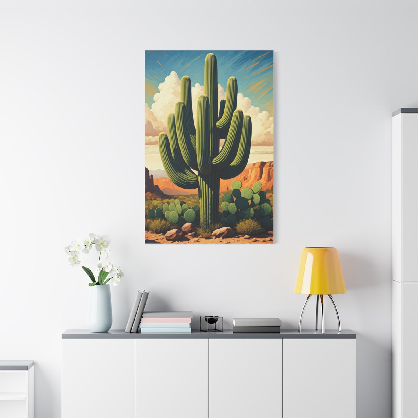 Desert Canyon Saguaro Landscape Wall Art & Canvas Prints