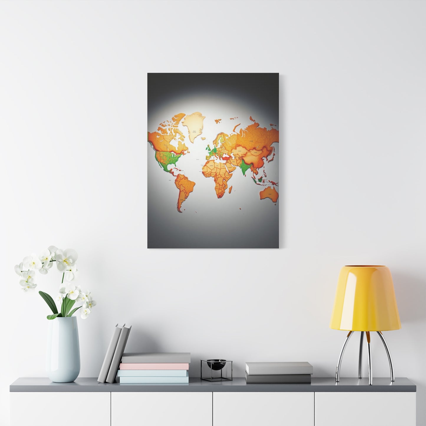 Vision World Map Art Art Wall Art & Canvas Print