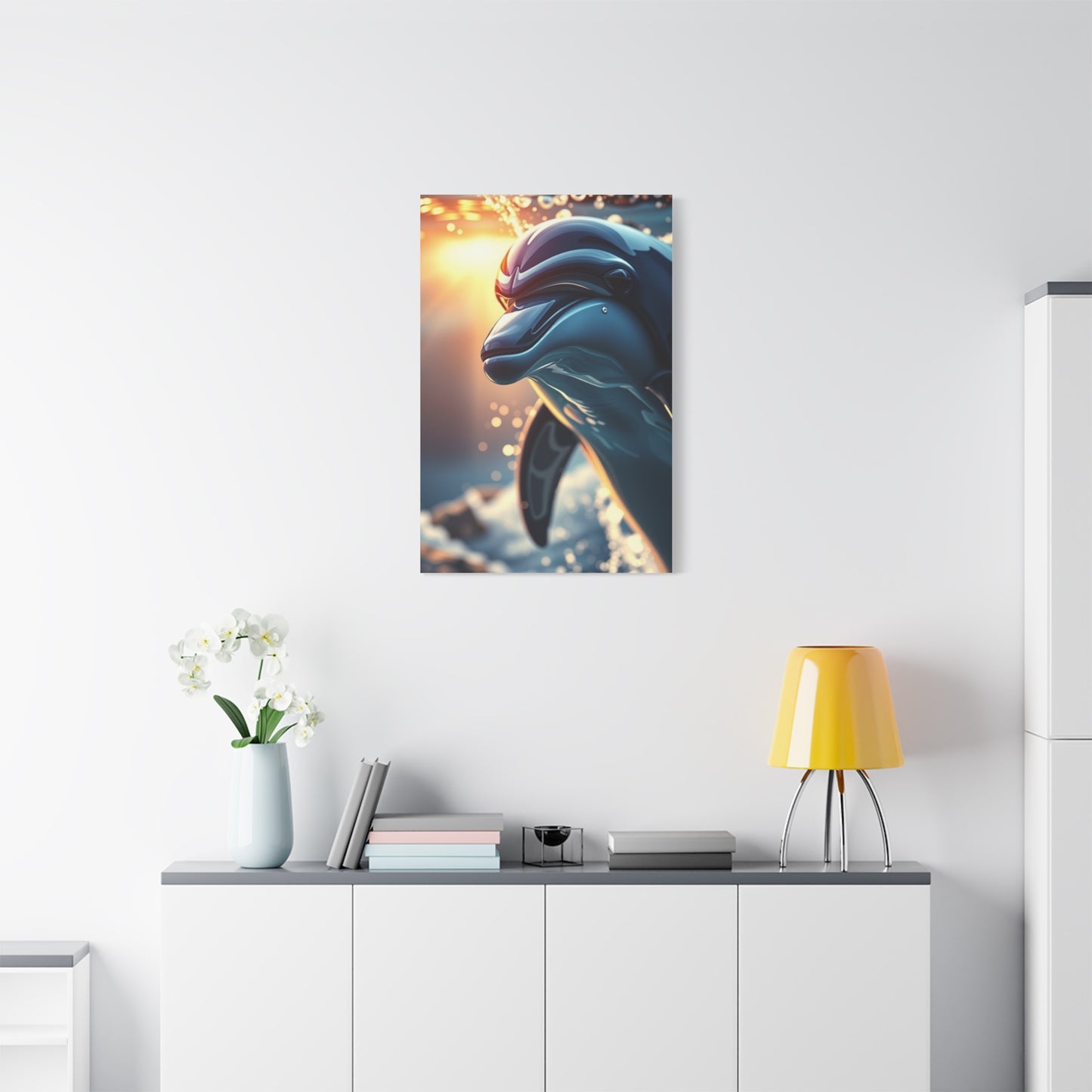 Vision Dolphin Art Art Wall Art & Canvas Print
