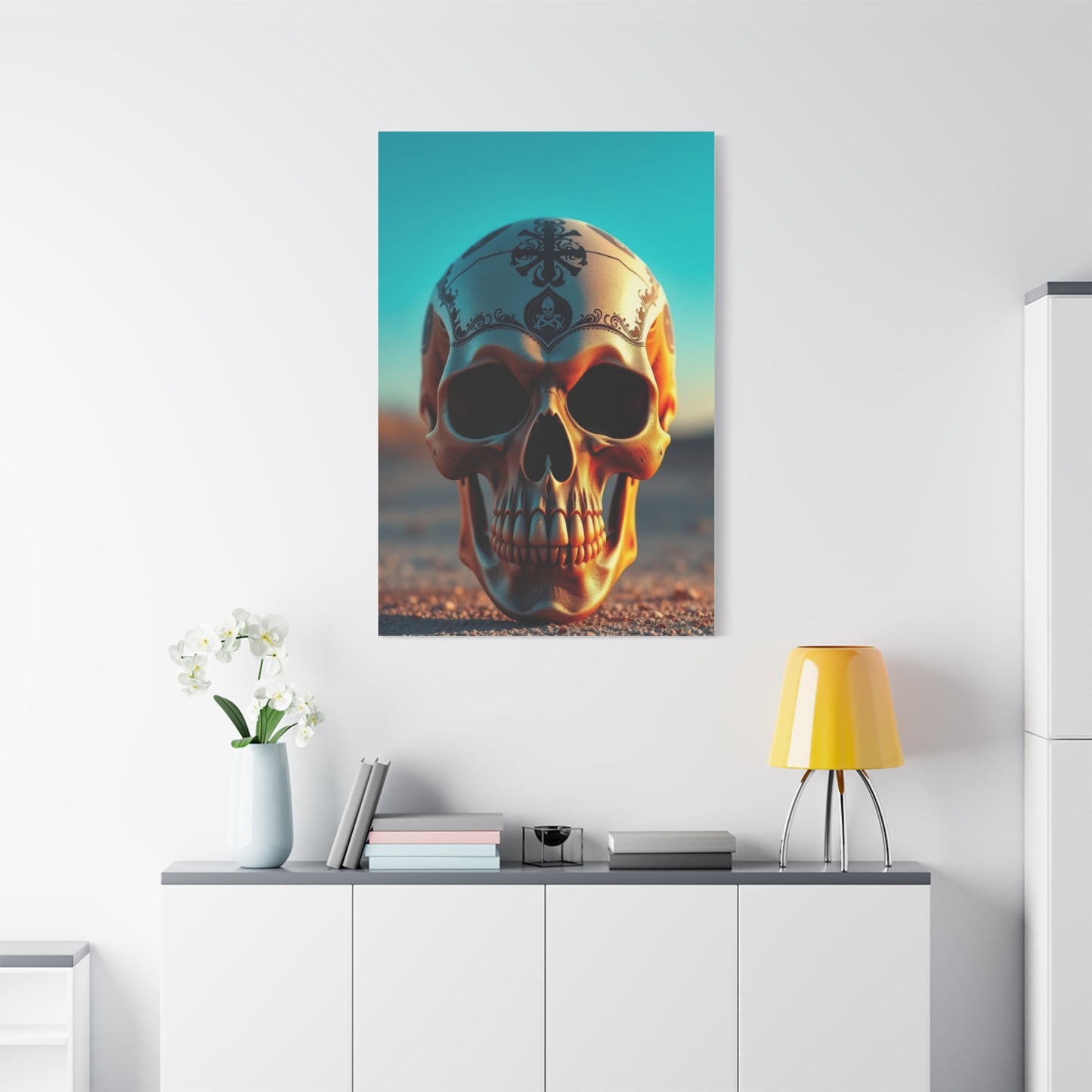 Aristocratic Skull Manifest Wall Art & Canvas Print