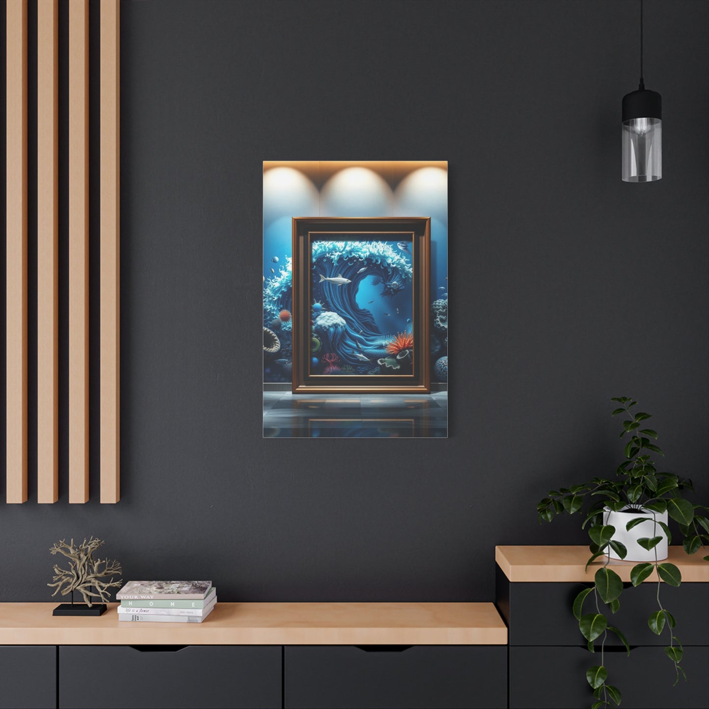 Azure Reverie Canvas Wall Art & Canvas Print