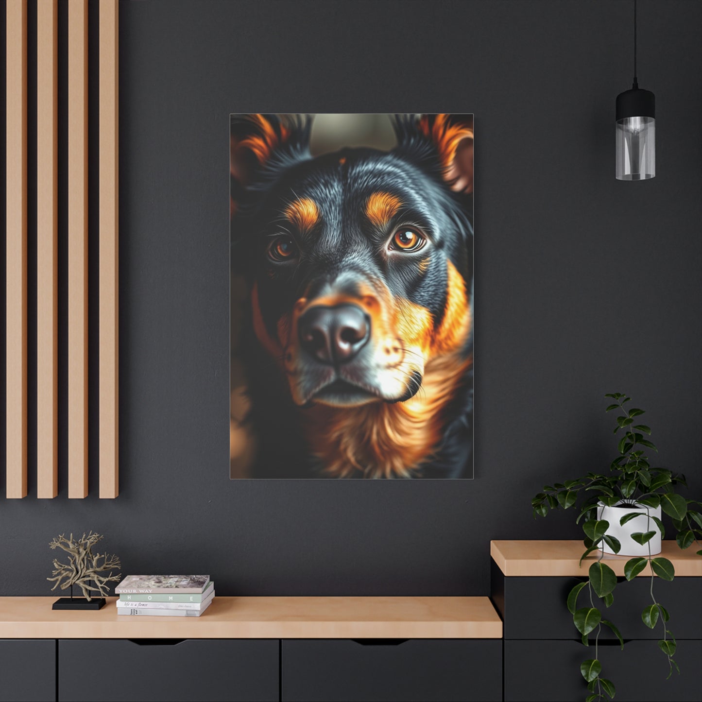 Black and Tan Art Refined Canvas Wall Art & Canvas Print