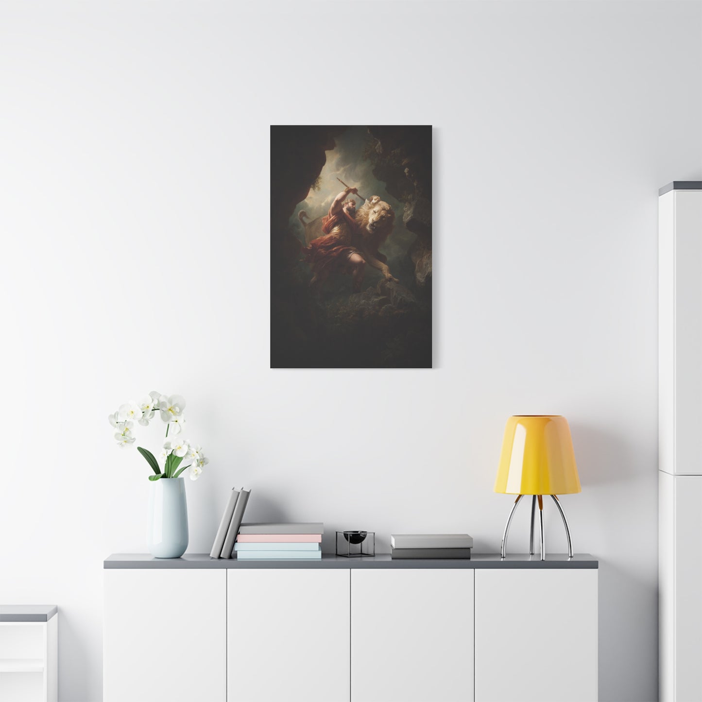 Hercules Defeating the Nemean Lion Wall Art & Canvas Print