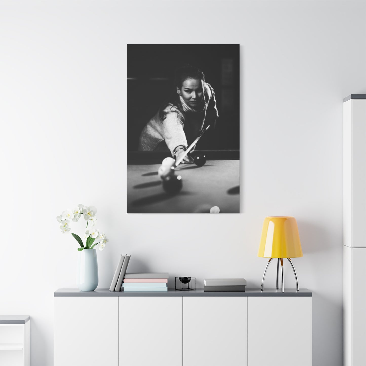 Women Playing Billiard Wall Art & Canvas Prints