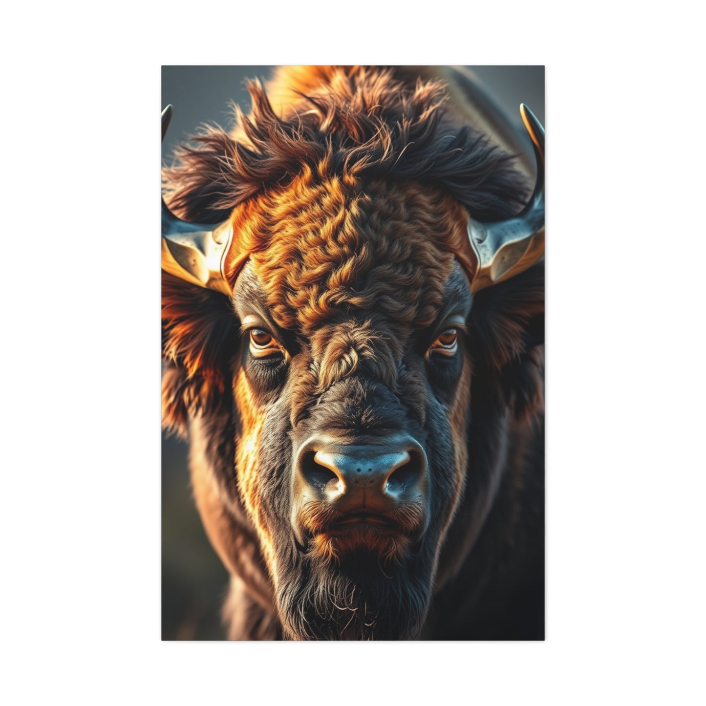 Bison Majesty Canvas Wall Art & Canvas Print