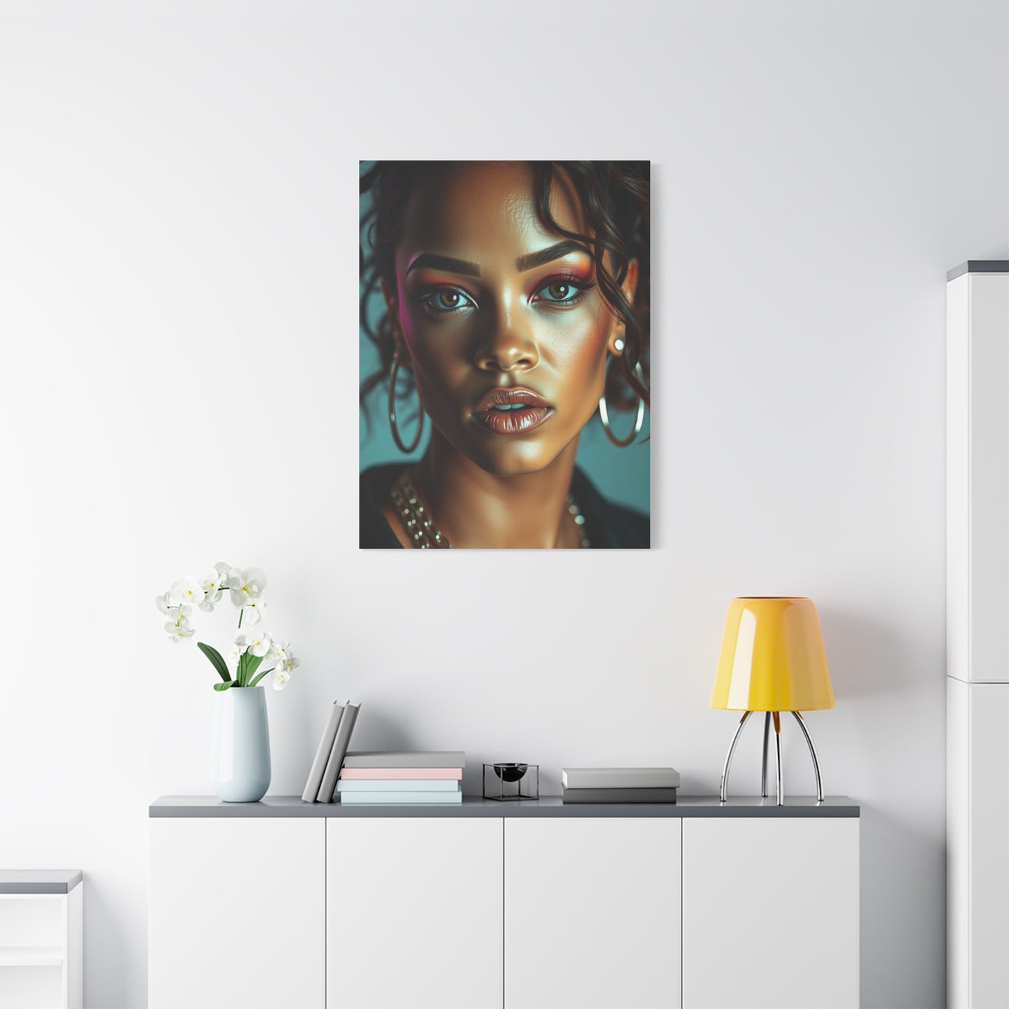 Ethereal Rihanna Portraits Canvas Wall Art & Canvas Print