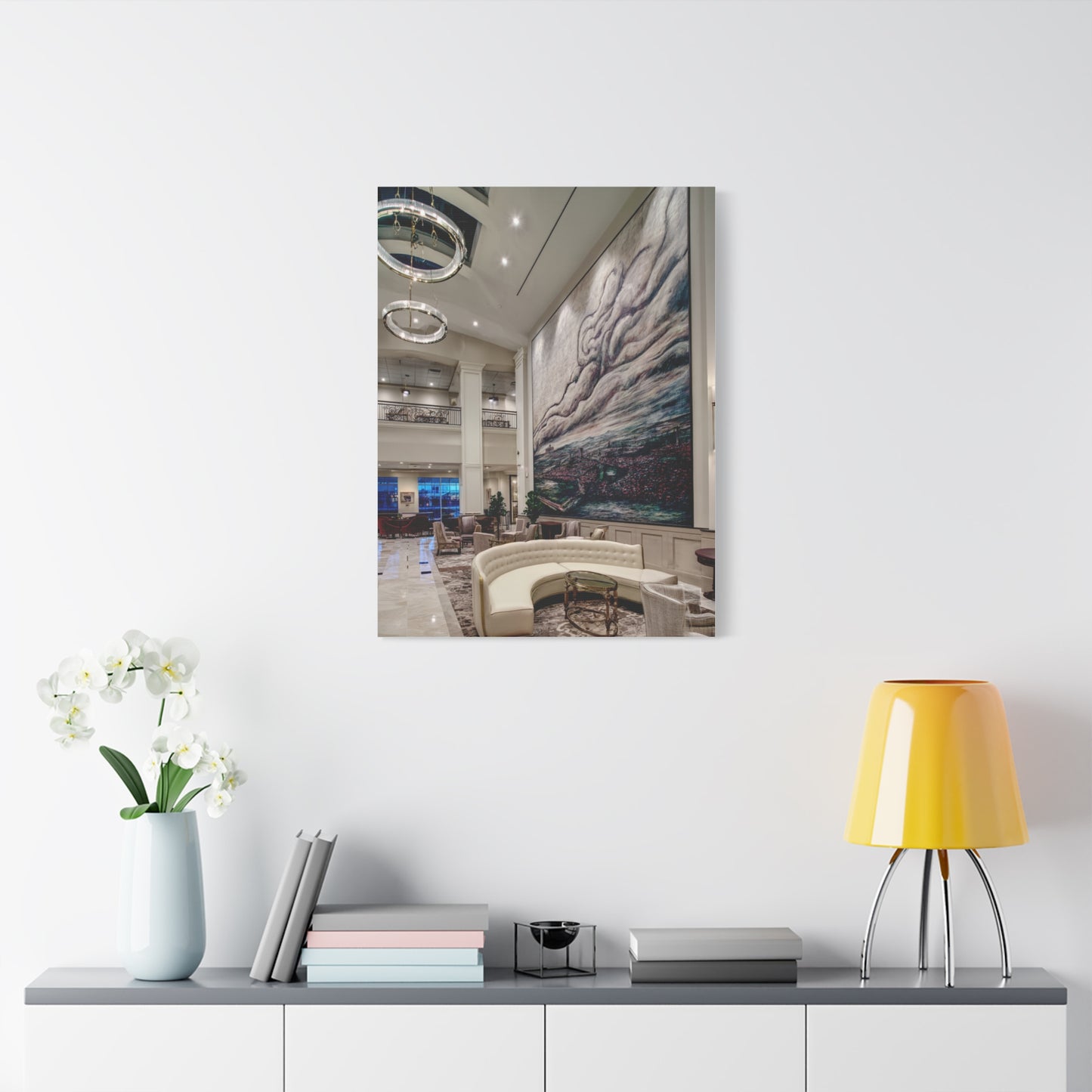Panoramic Scenic Lobby Mural Landscape Wall Art & Canvas Print