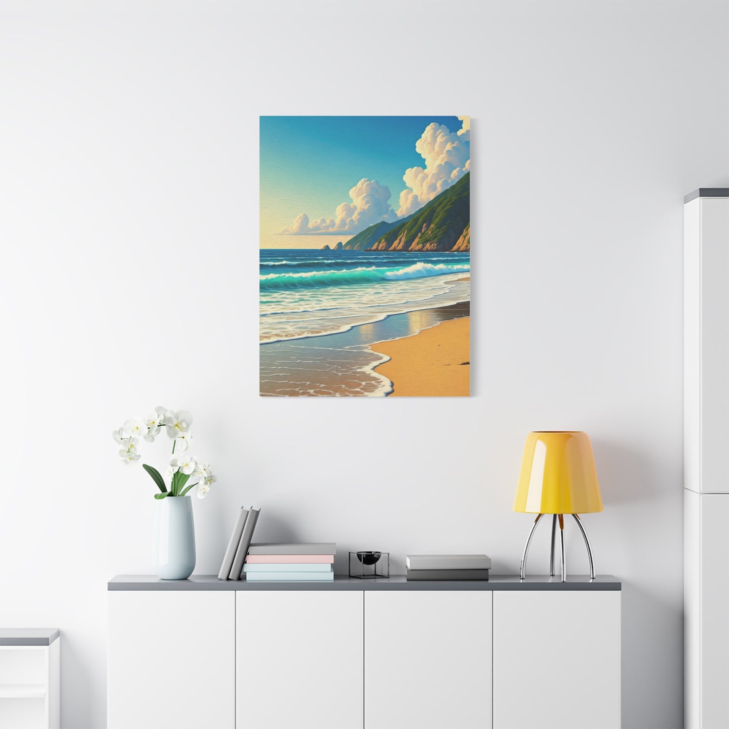 Coastal Mountain Waves Wall Art & Canvas Prints