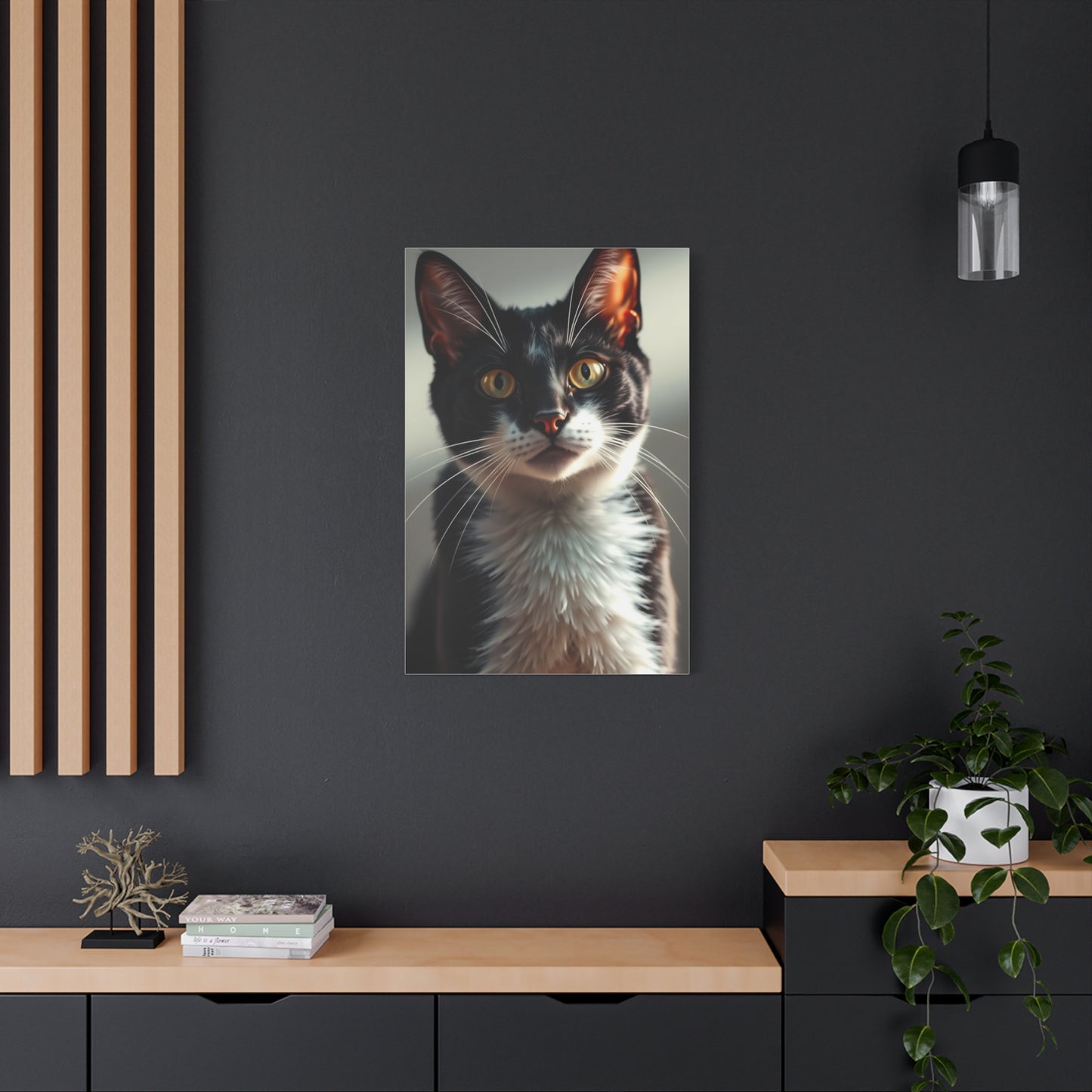 Vision Tuxedo Cat Art Art Wall Art & Canvas Print