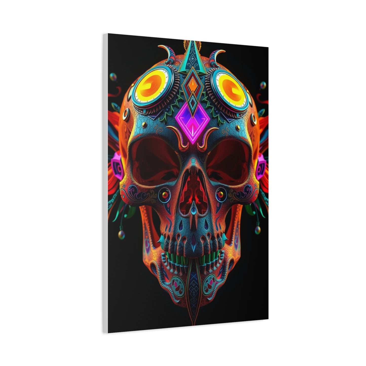 3D Trippy Skull Art By Ali Gulec Art Luxury Canvas Wall Art & Canvas Print