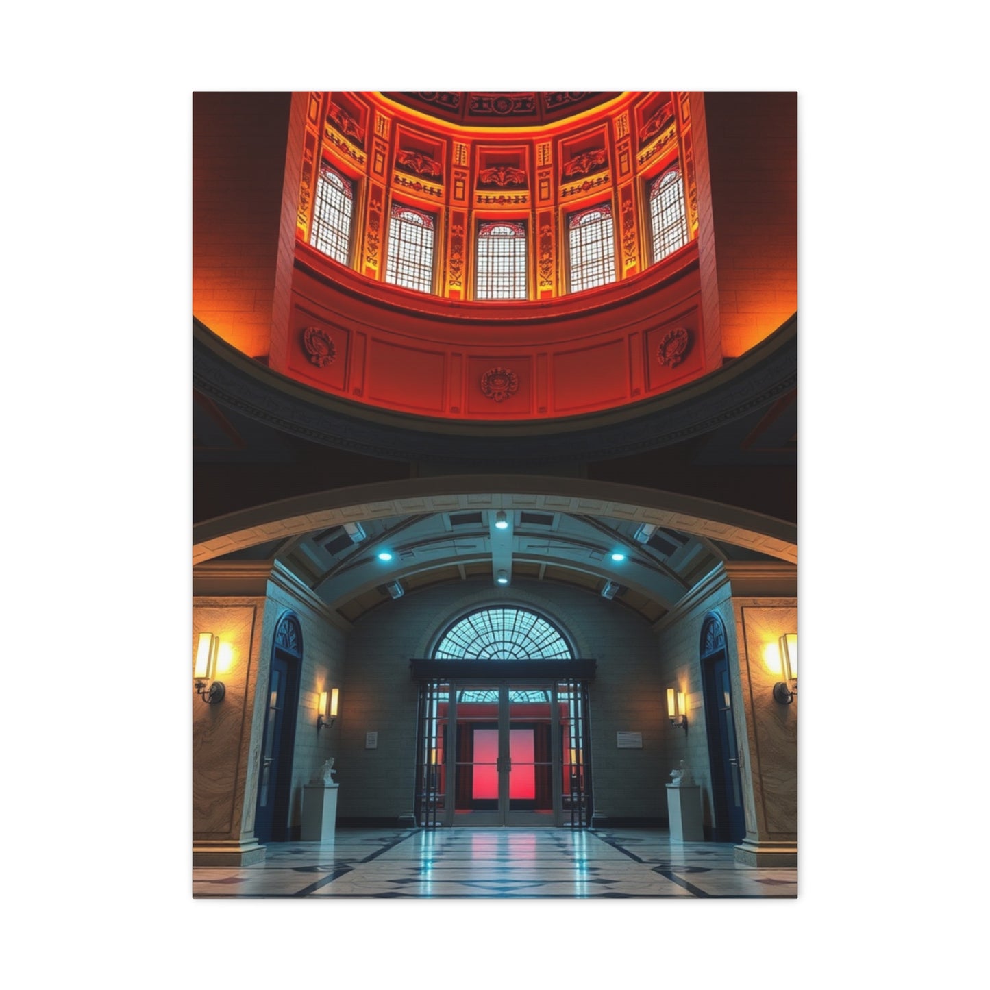 Sculptural Skyline Masterpiece Wall Art & Canvas Print