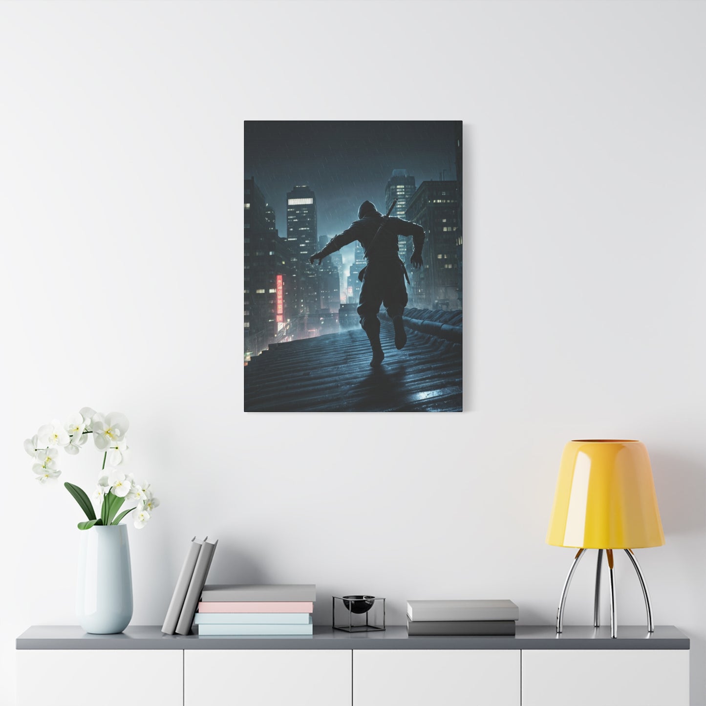 Shadow Runner Cityscape Wall Art & Canvas Prints