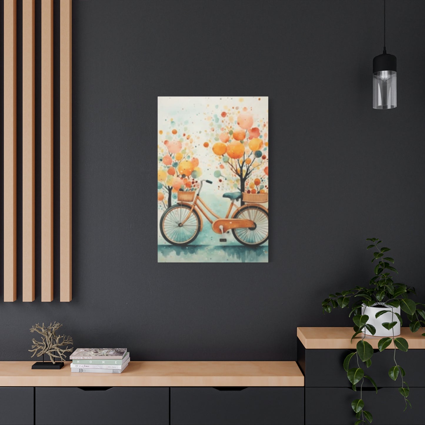 Bicycle and Balloons Wall Art & Canvas Prints