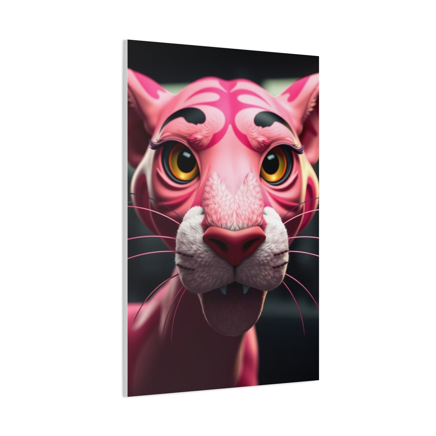 Cerise Feline Splendor Wall Art & Canvas Print