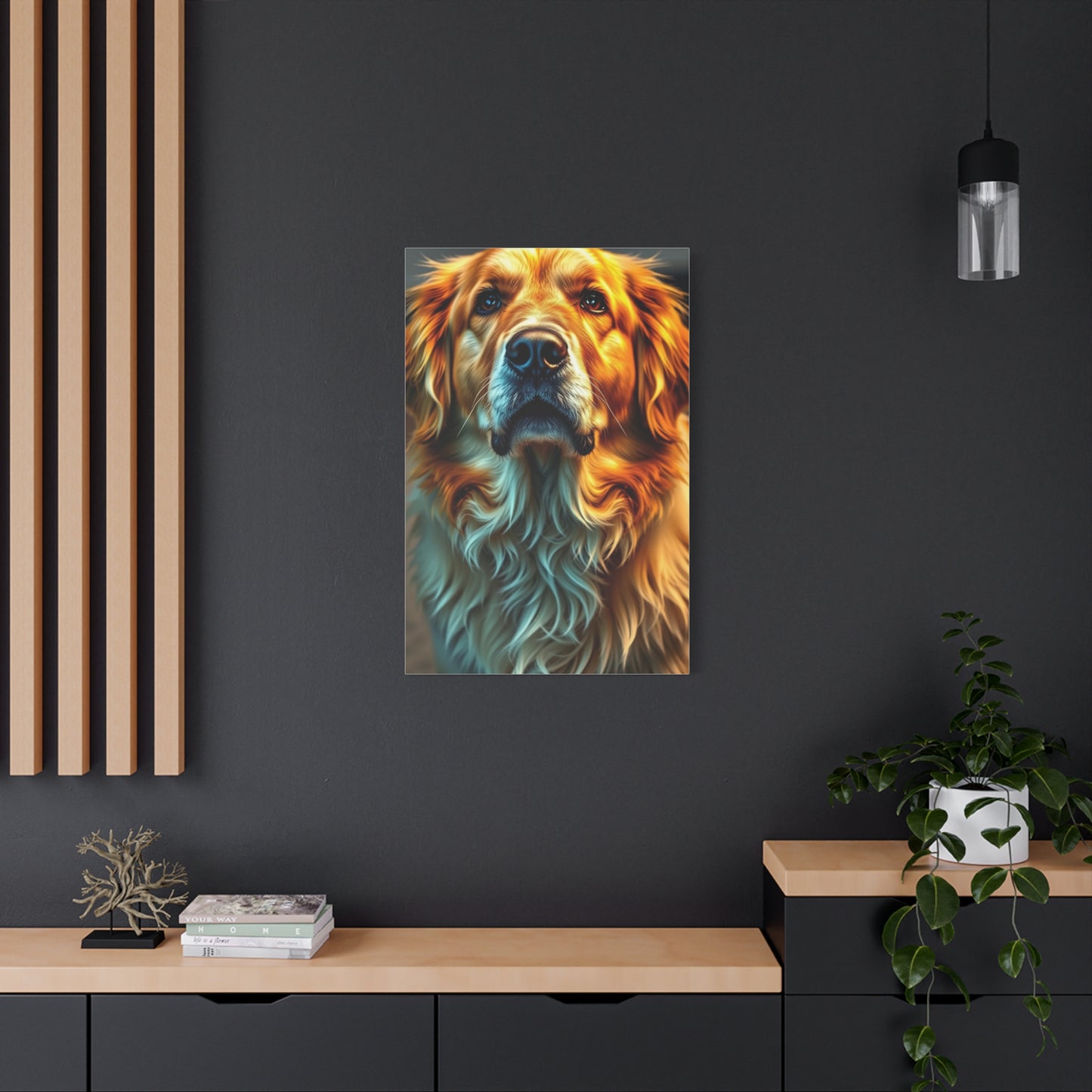 Vision Golden Retriever Art Art Wall Art & Canvas Print