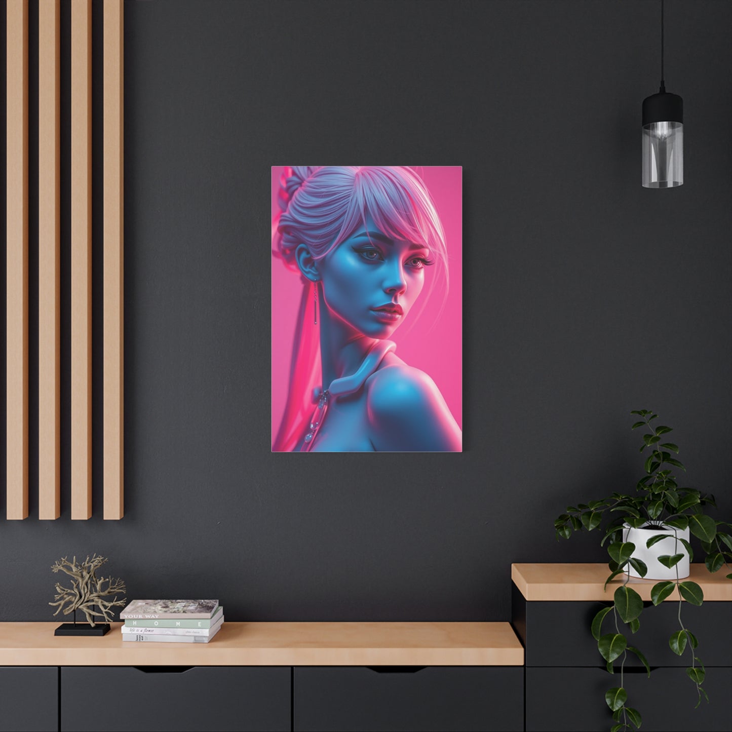 Rose Gold Illumination Canvas Wall Art & Canvas Print
